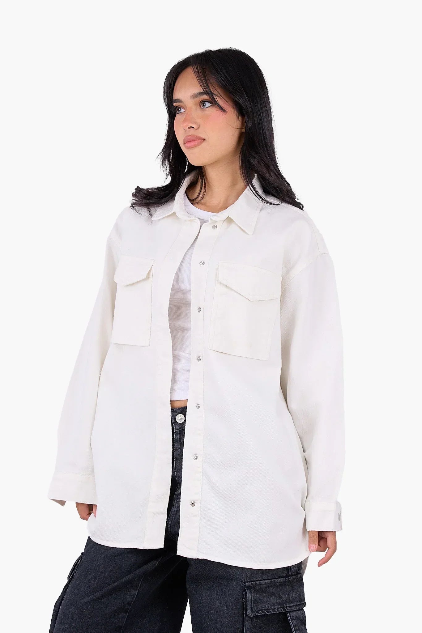 Clue - Relaxed Fit Cotton Shirt 7