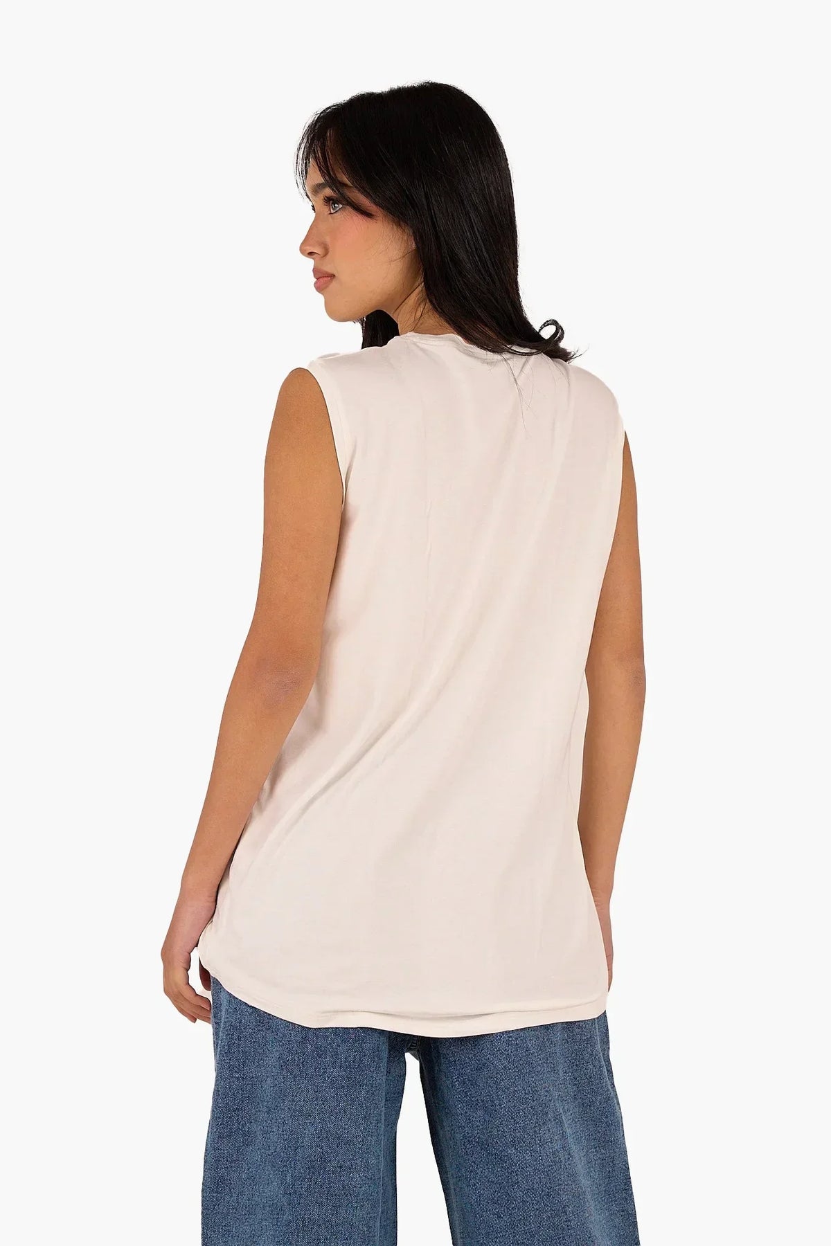 Clue - Sleeveless Viscose T-Shirt 6