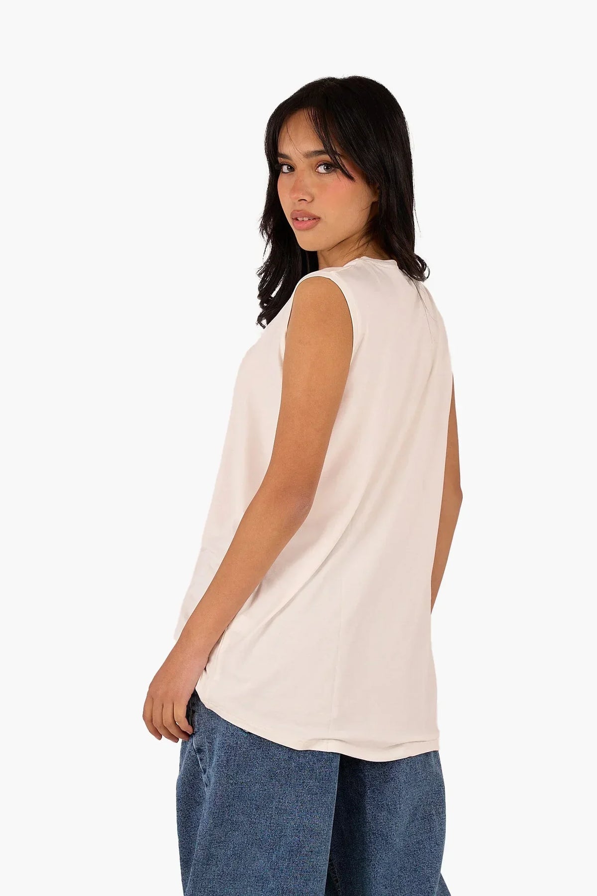 Clue - Sleeveless Viscose T-Shirt 5
