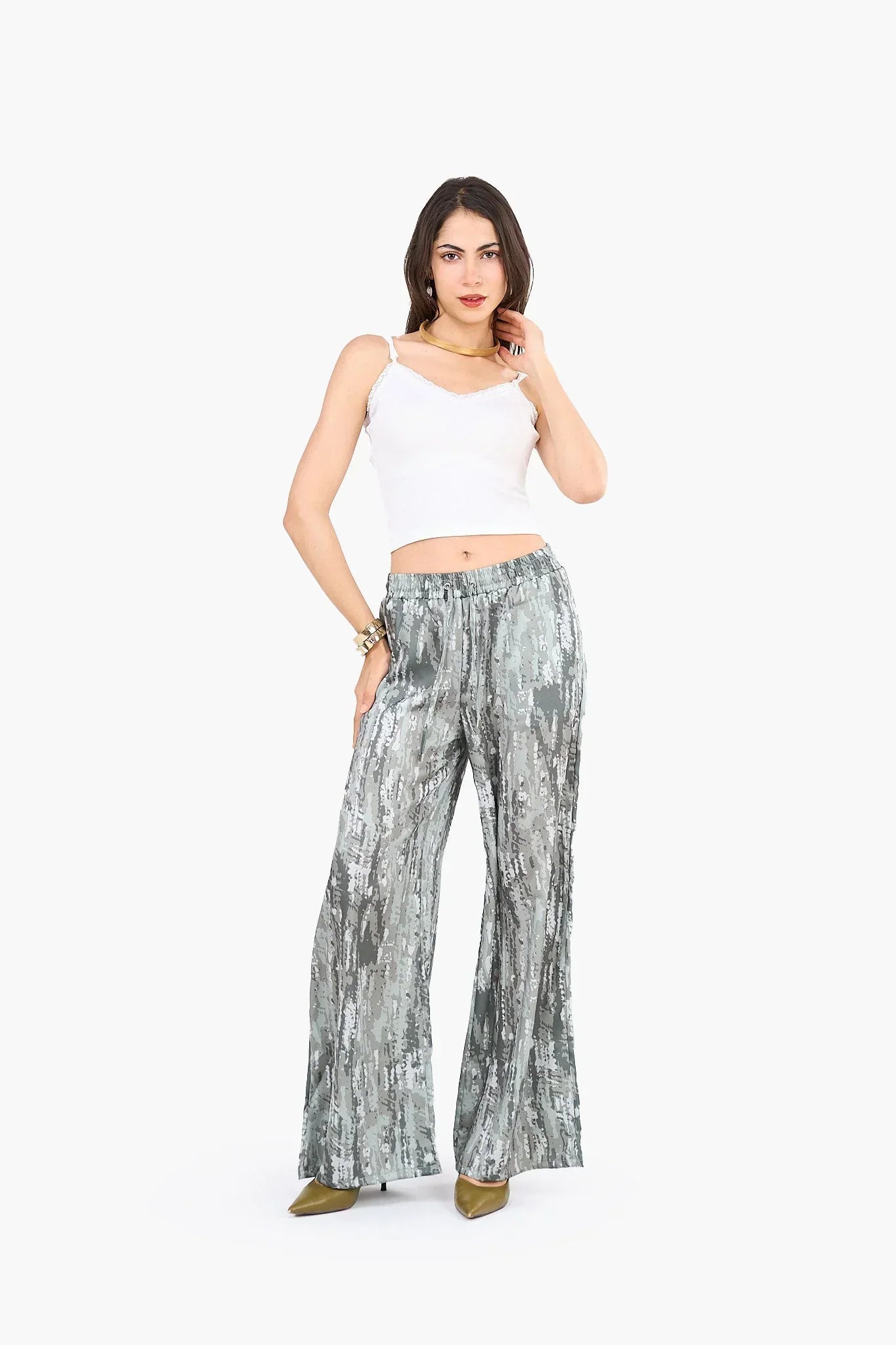 Clue - Cropped Ribbed Top with Lace 7