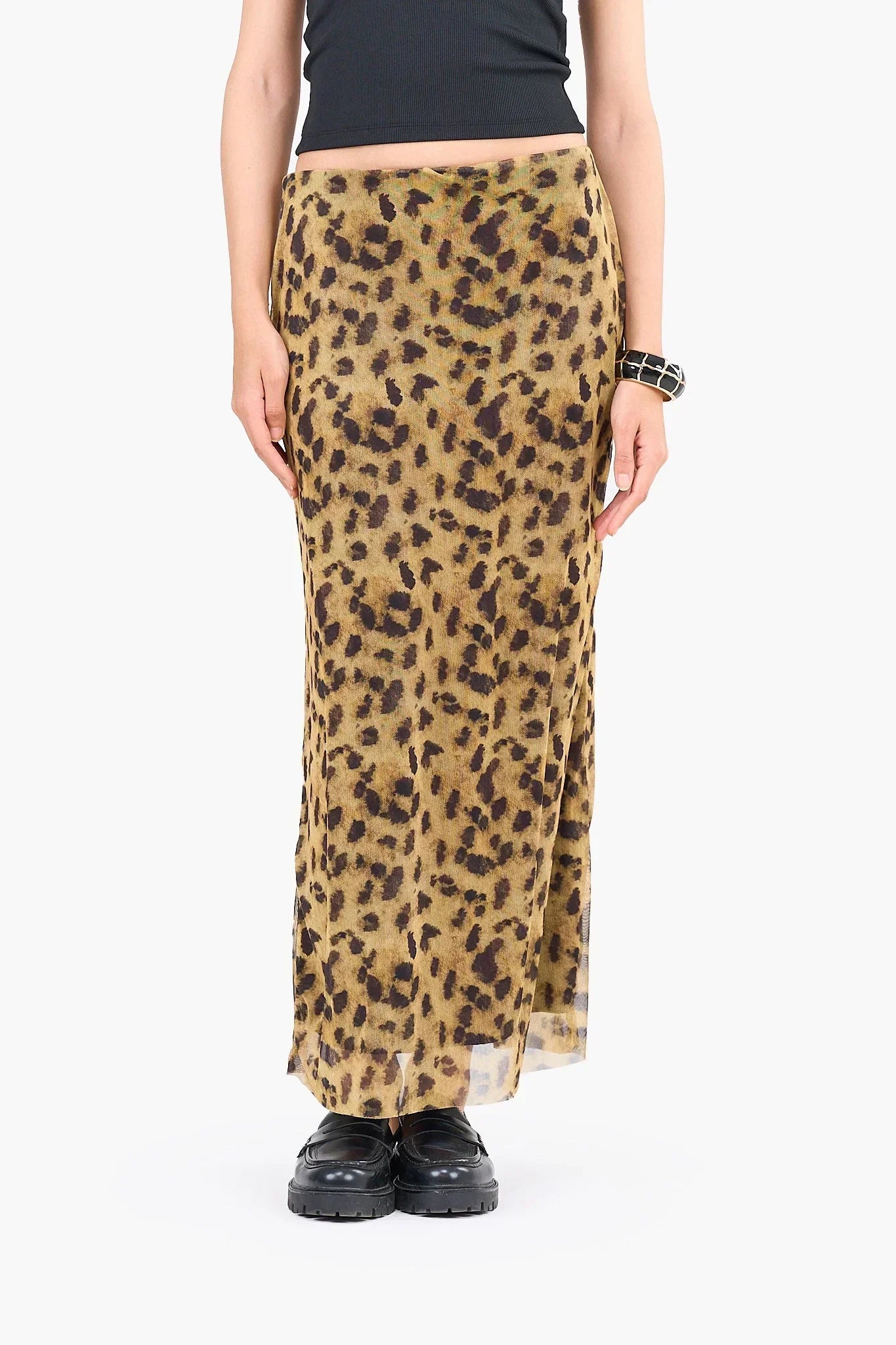 Clue - Leopard Print Midi Skirt 2