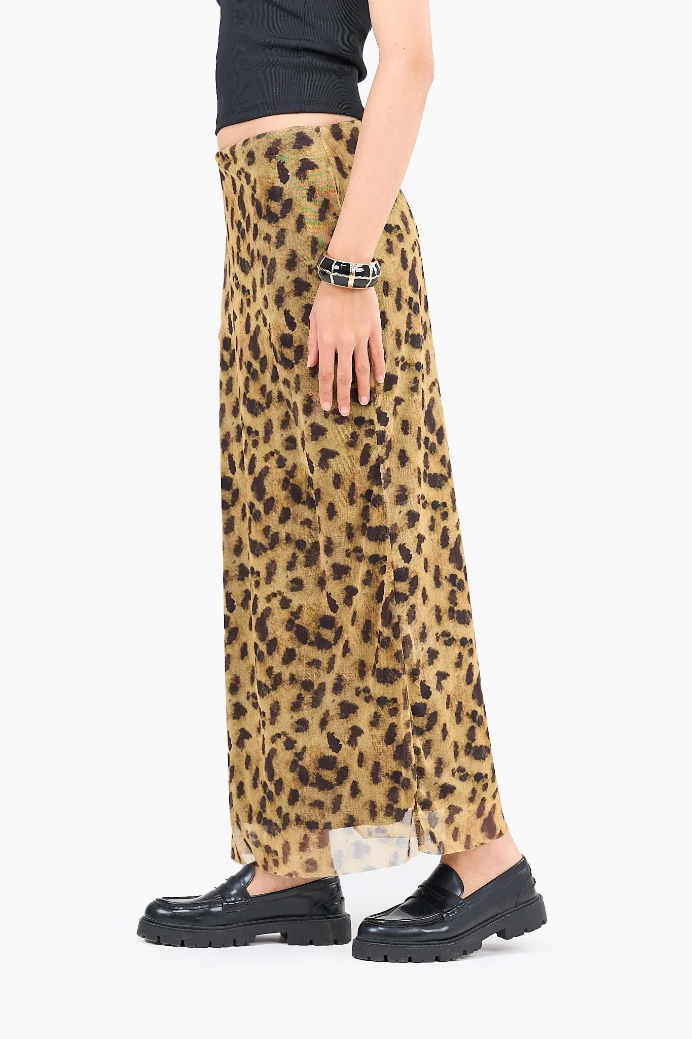 Clue - Leopard Print Midi Skirt 3