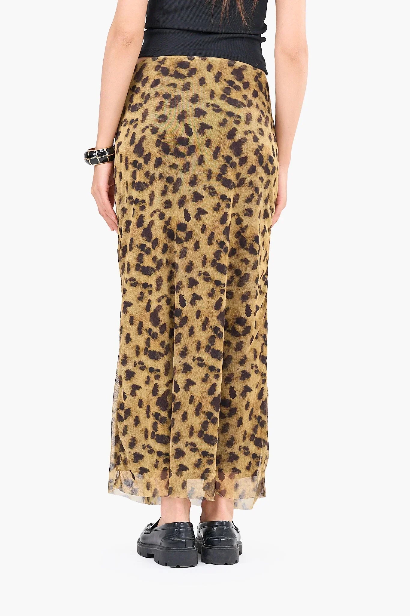 Clue - Leopard Print Midi Skirt 4