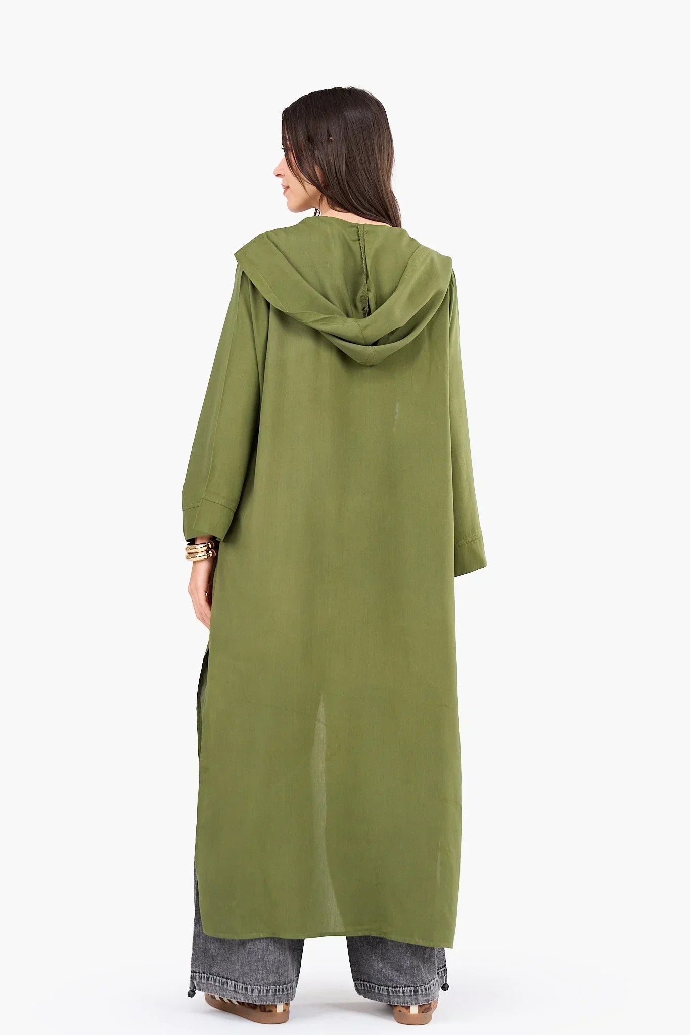 Clue - Solid Pattern Hooded Cardigan 3