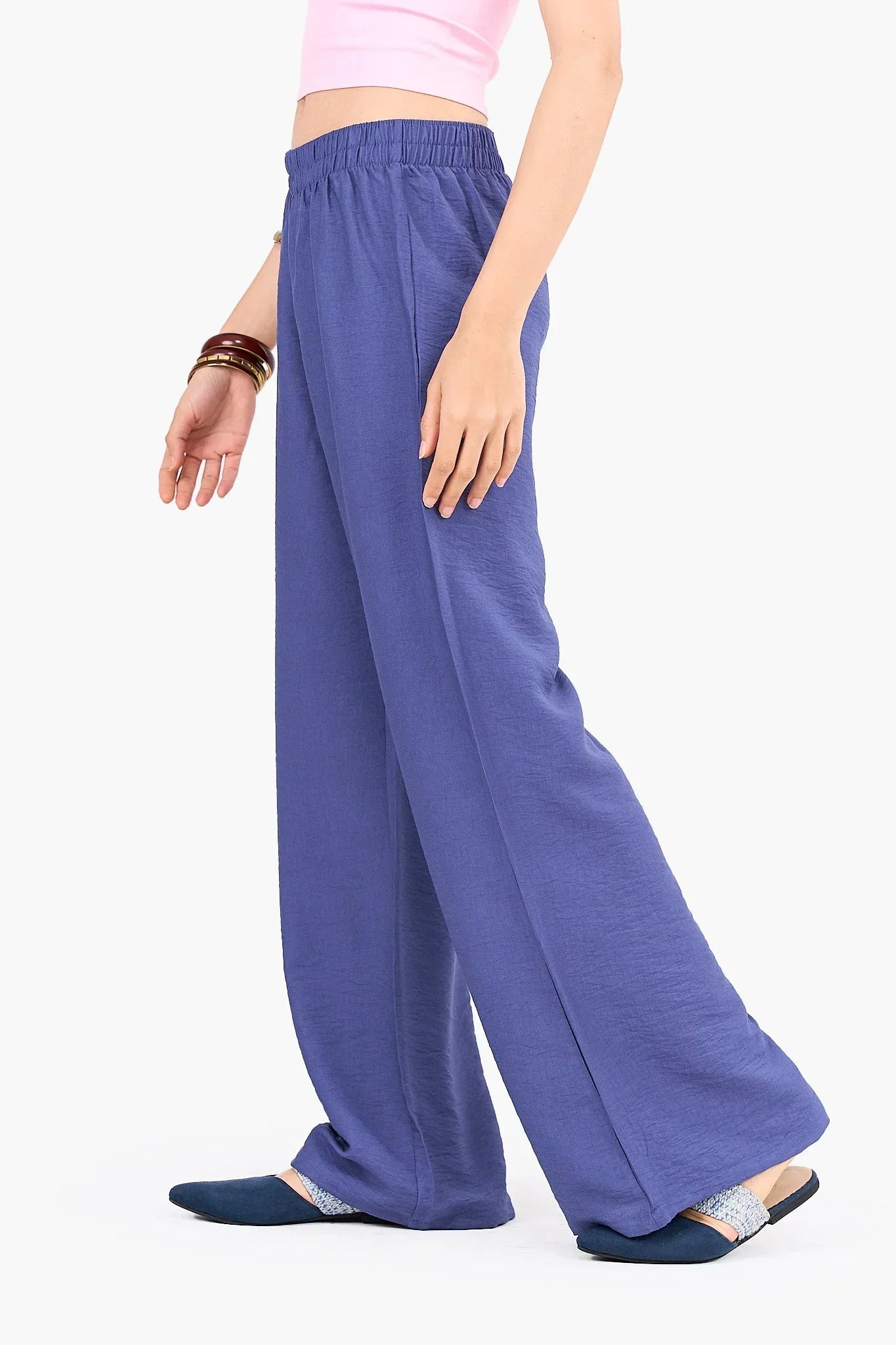 Clue - High Waist Straight Cut Pants 6