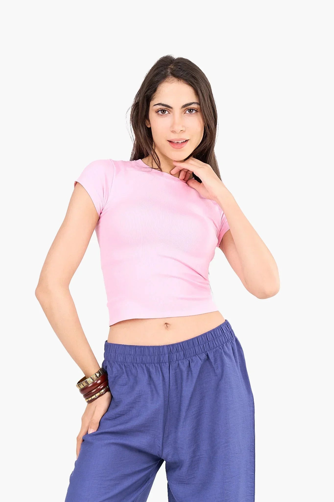 Clue - Slim Fit Crew Neck Top 2