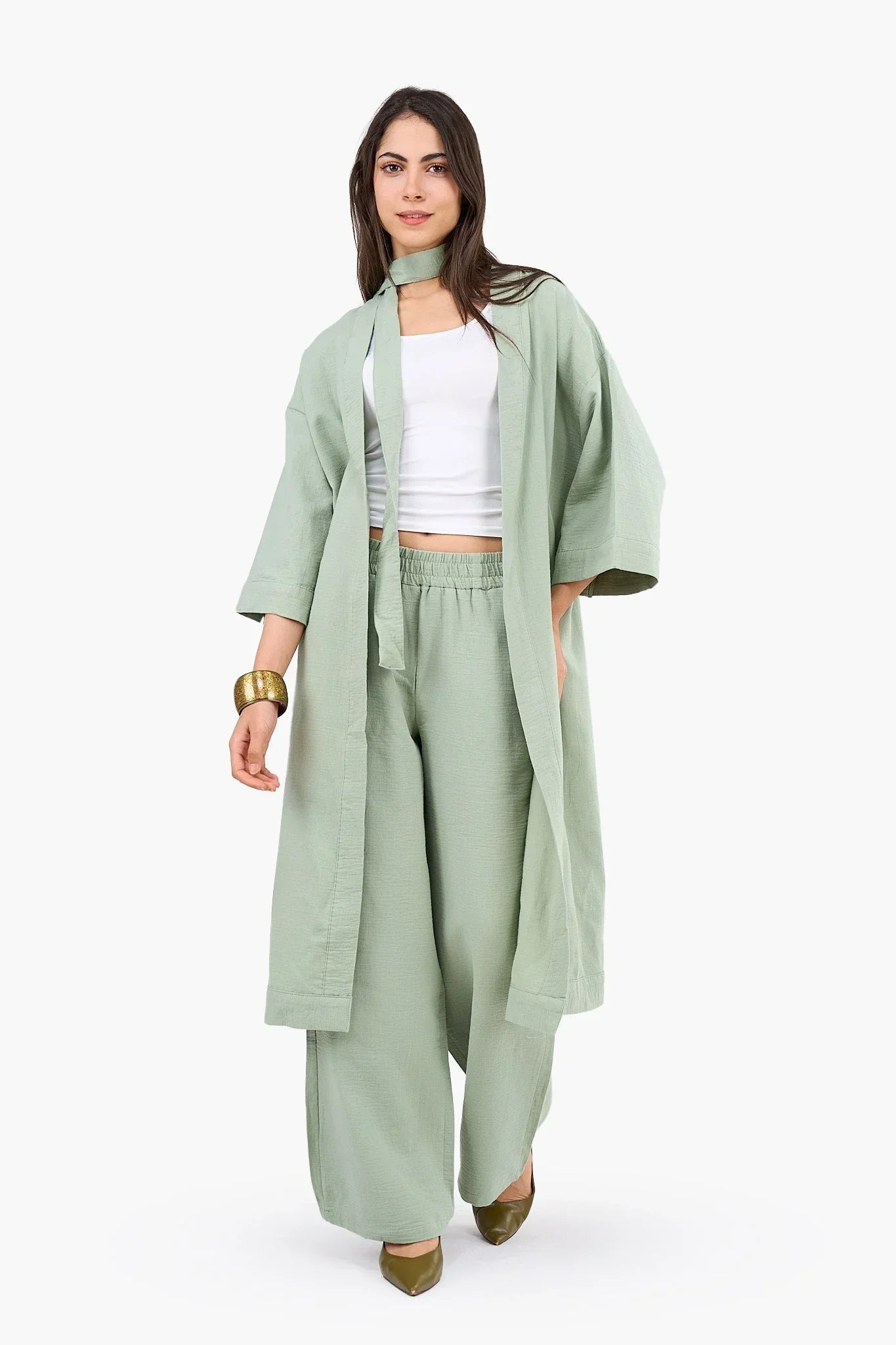 Clue - Timeless Midi-Length Kimono 5