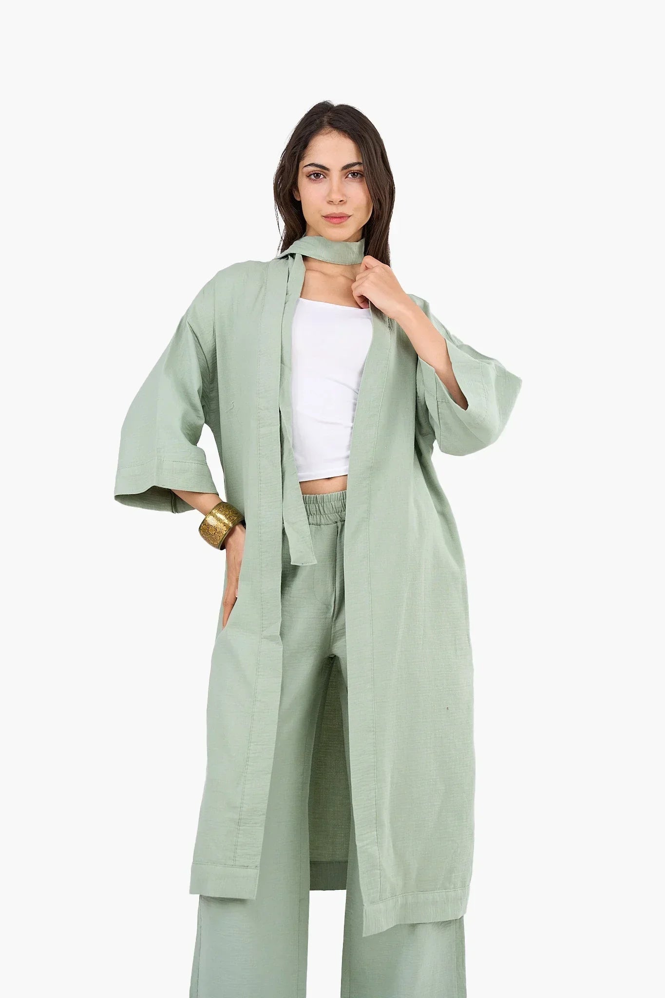 Clue - Timeless Midi-Length Kimono 6