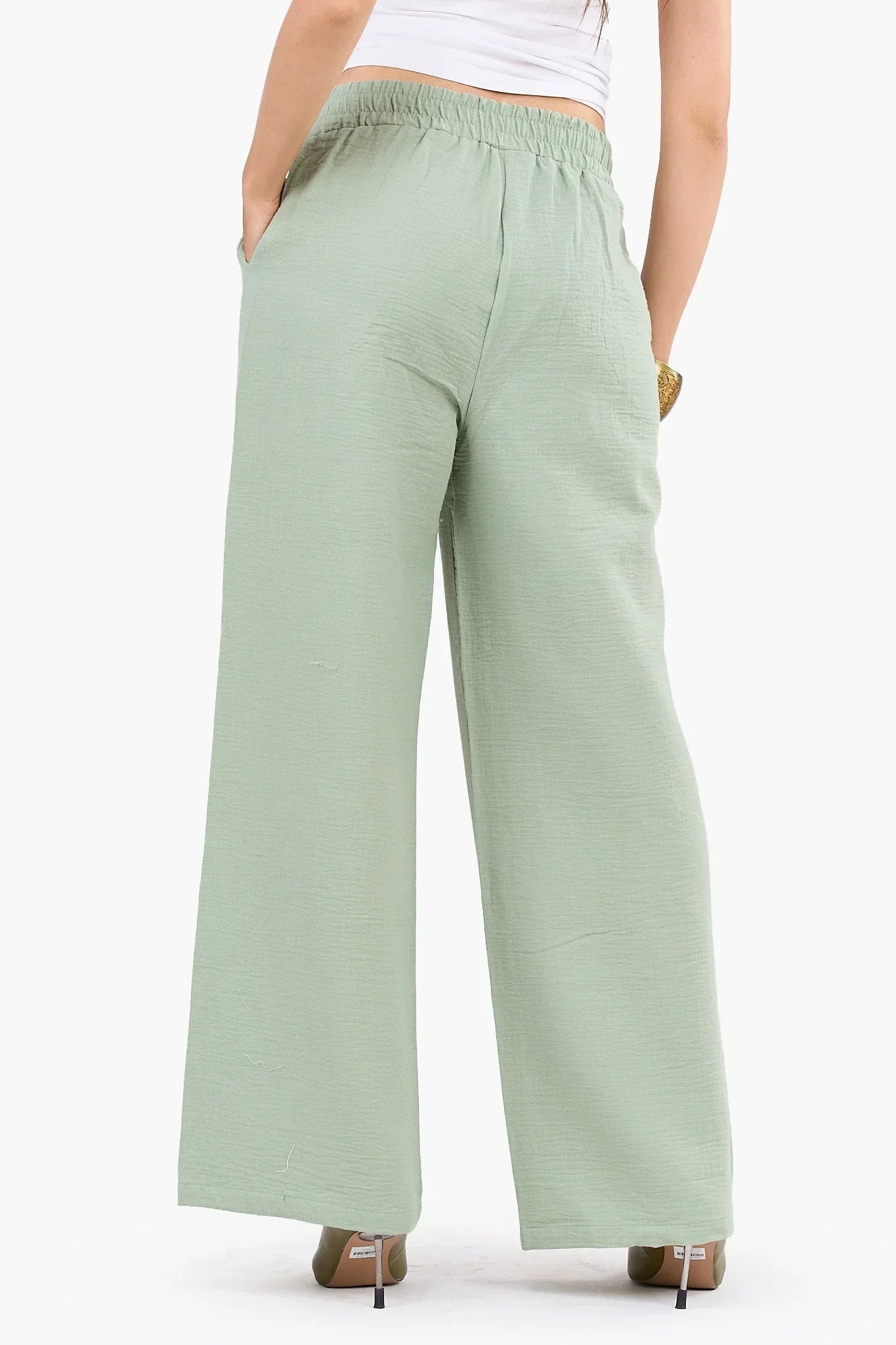 Clue - Chic Wide-Leg Tencel Pants 6