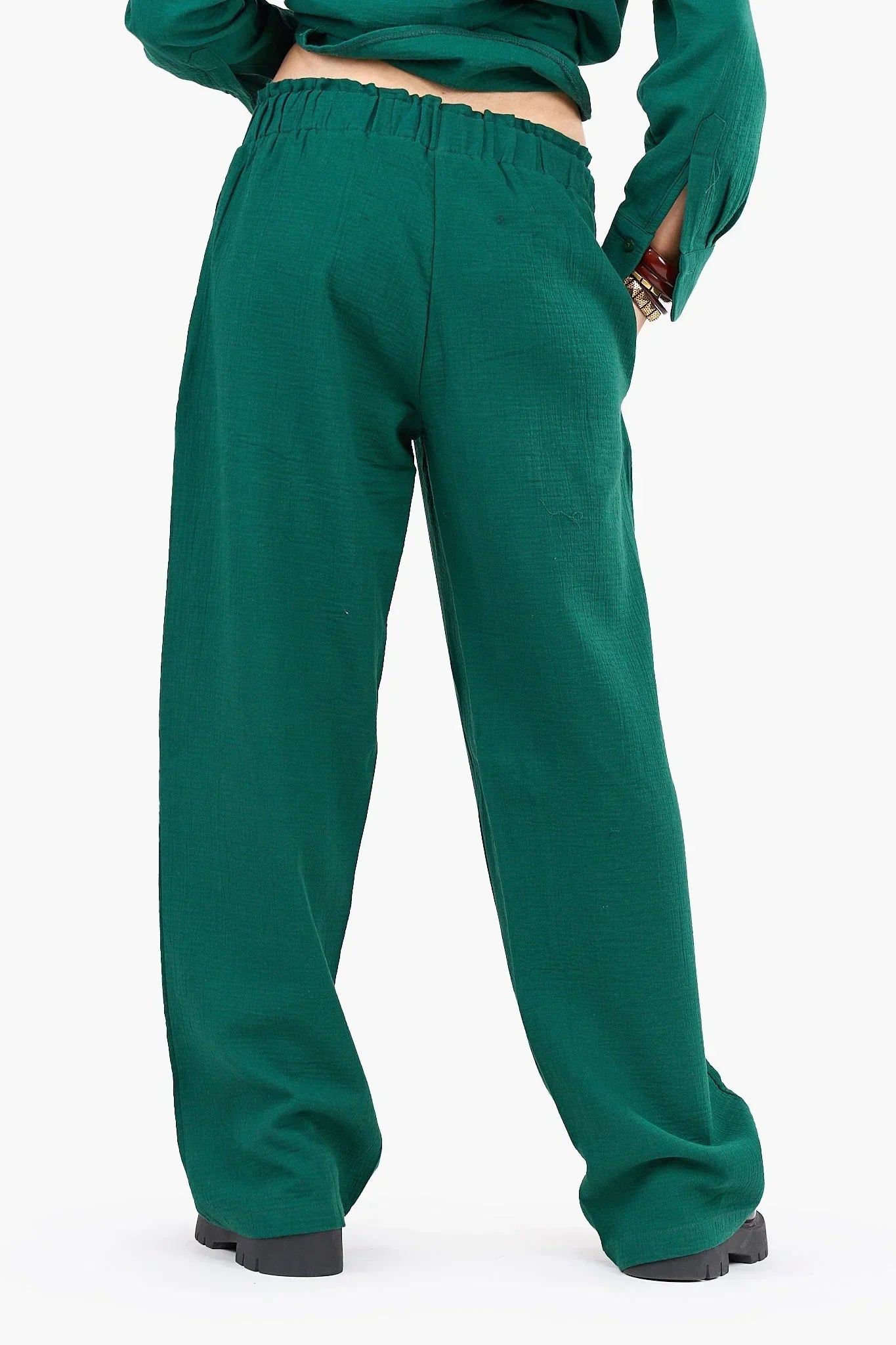 Clue - Relaxed Tencel Wide-Leg Pants 4