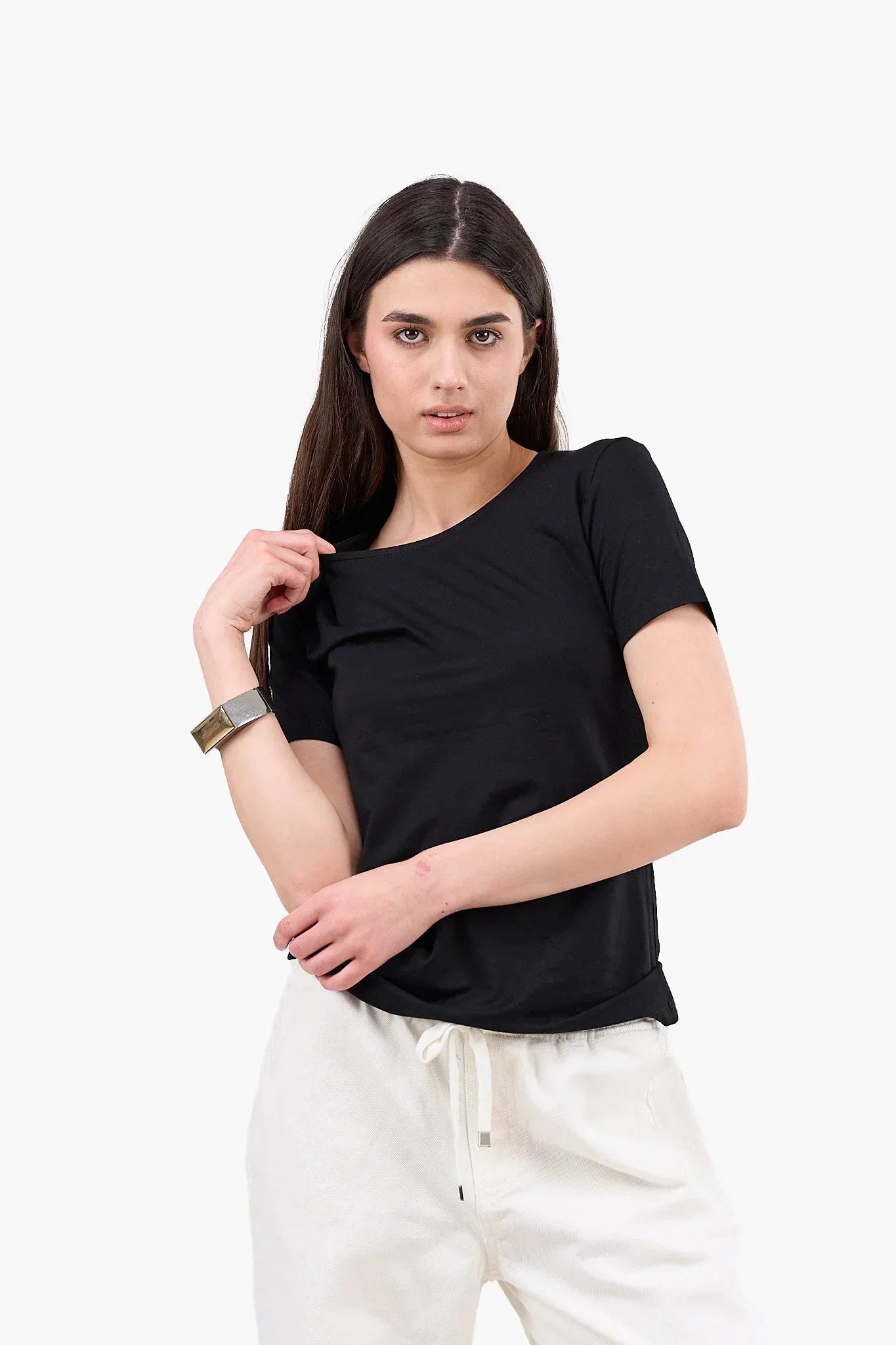 Clue - Timeless Tencel Crew Neck Top 5