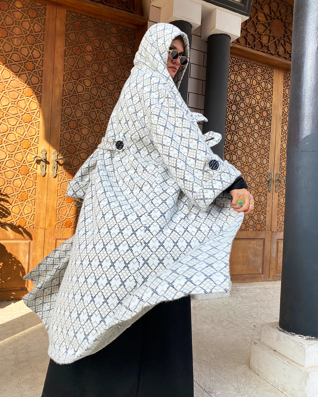 Queenza - Tweed Hooded Cardigan 5