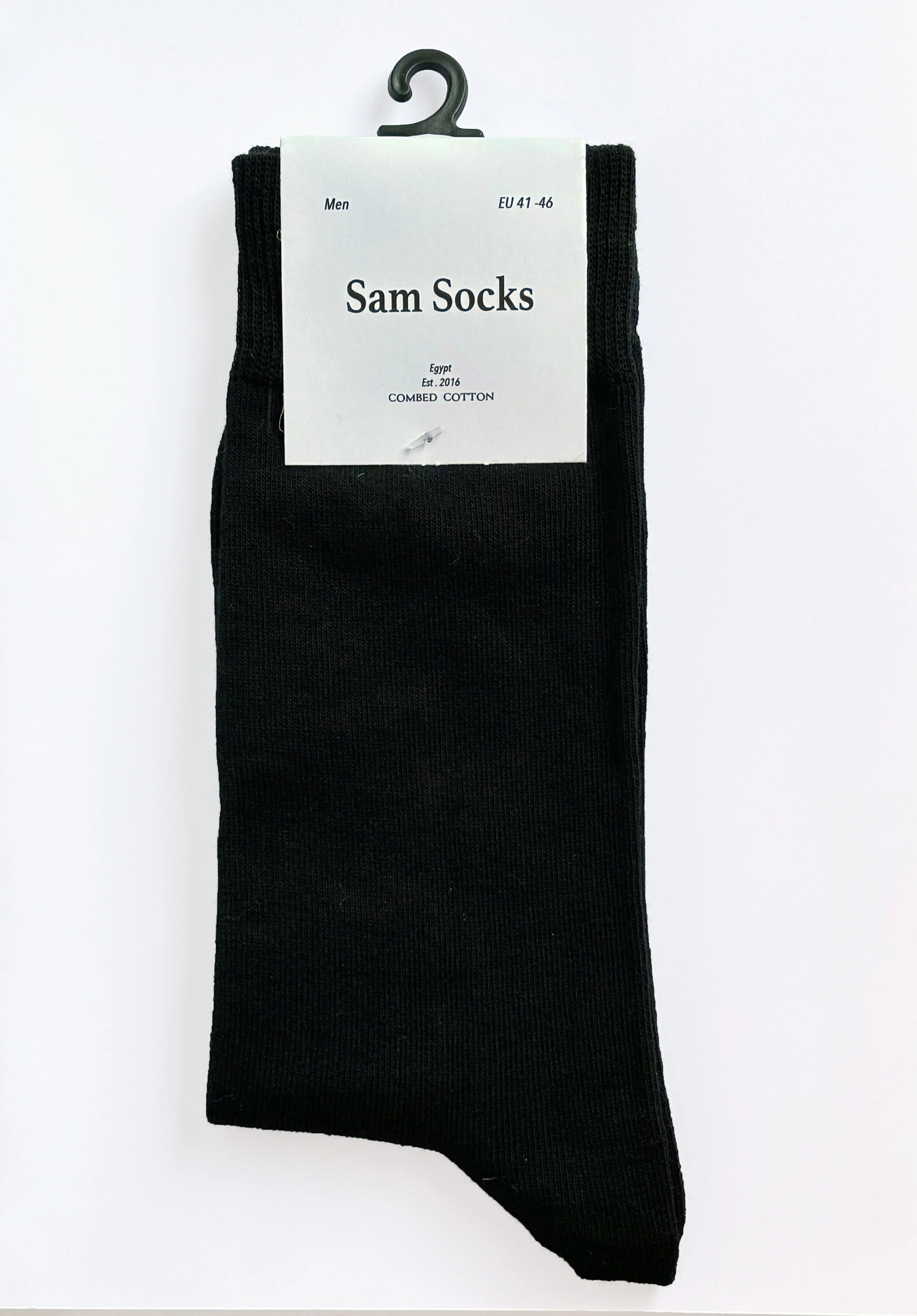 Sam Socks - Men Set Of 6 Classic Socks Plain Black 2