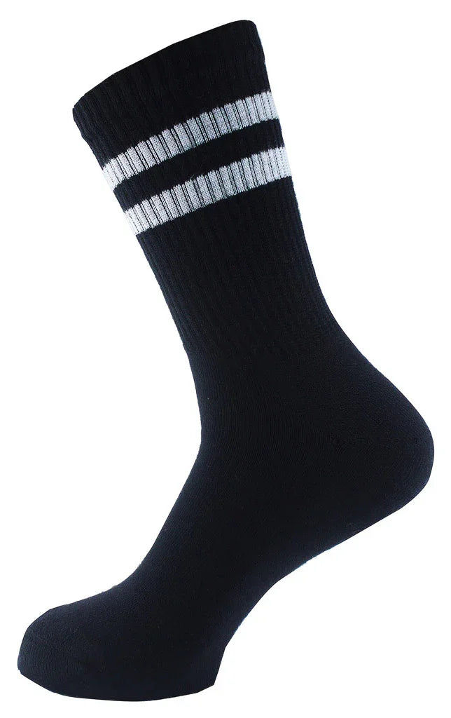 Sam Socks - Women Set Of 3 Half Terry Long Sport Socks Black 3