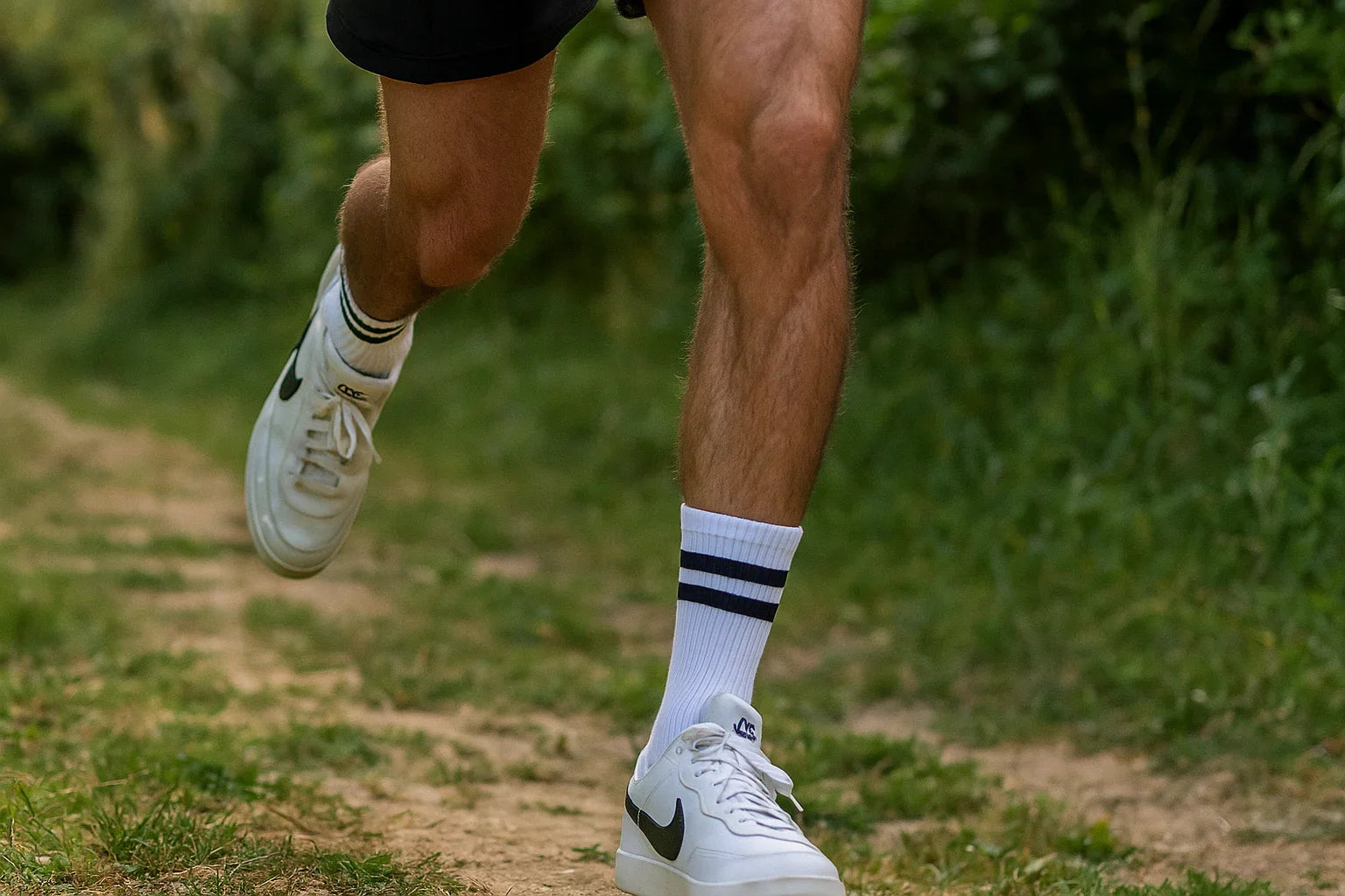 Sam Socks - Men Set Of 3 Long Half Terry Sport Socks White 2