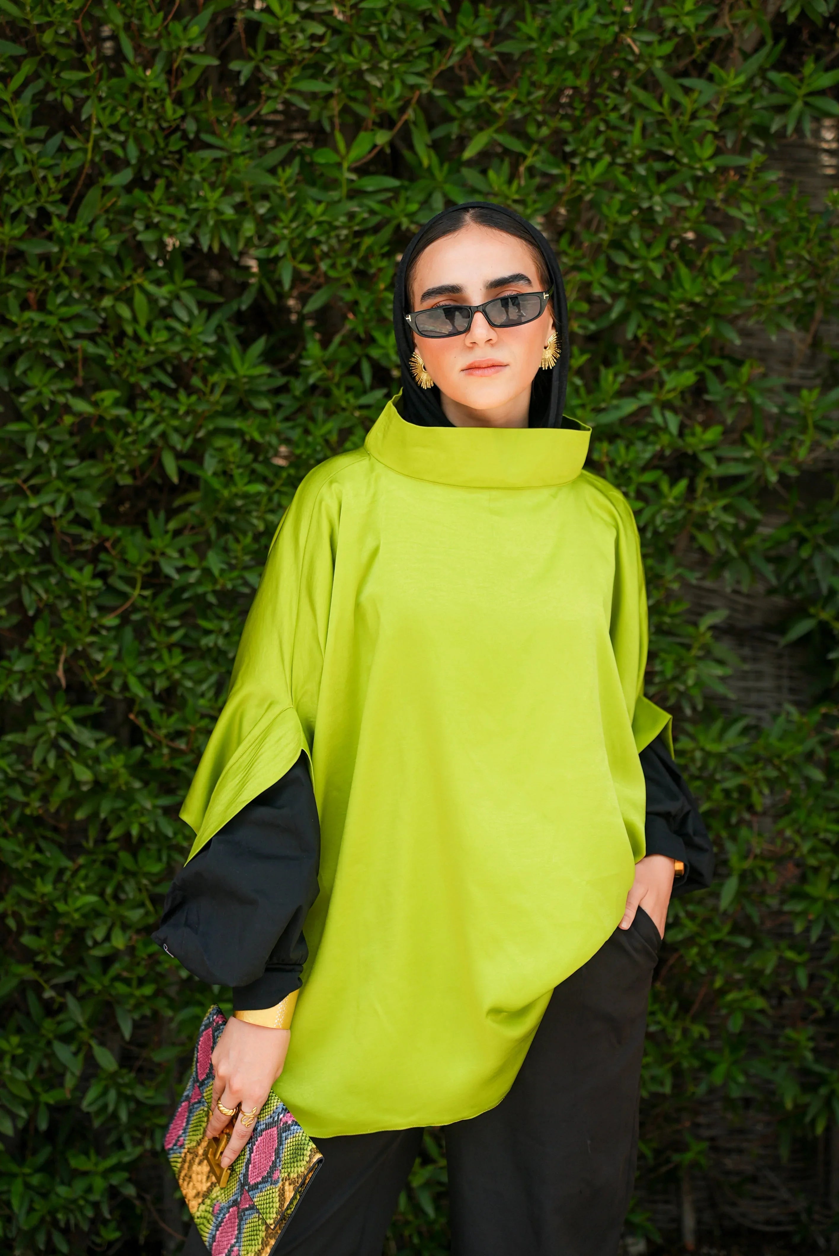 Dress Code - lime green blouse 6