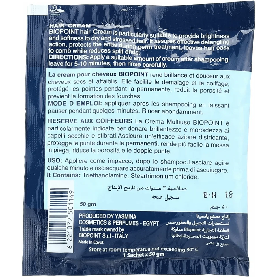 Biopoint Sachet Hair Cream - Yasmina 3