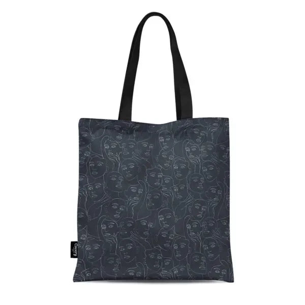 Covery - Faceless Black Totebag 1