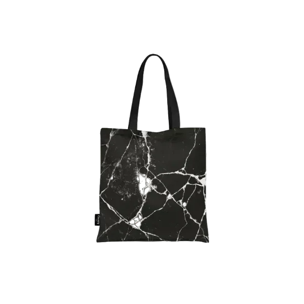 Covery - Black Marble Totebag 1