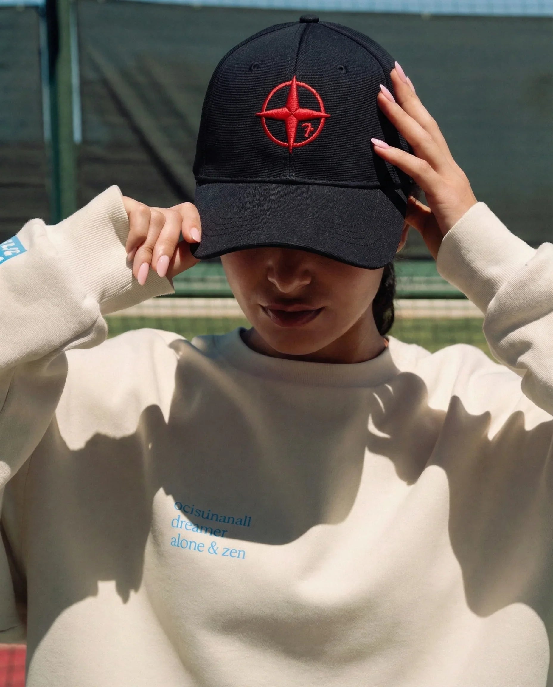 Black X Red Compass Cap - 7elm