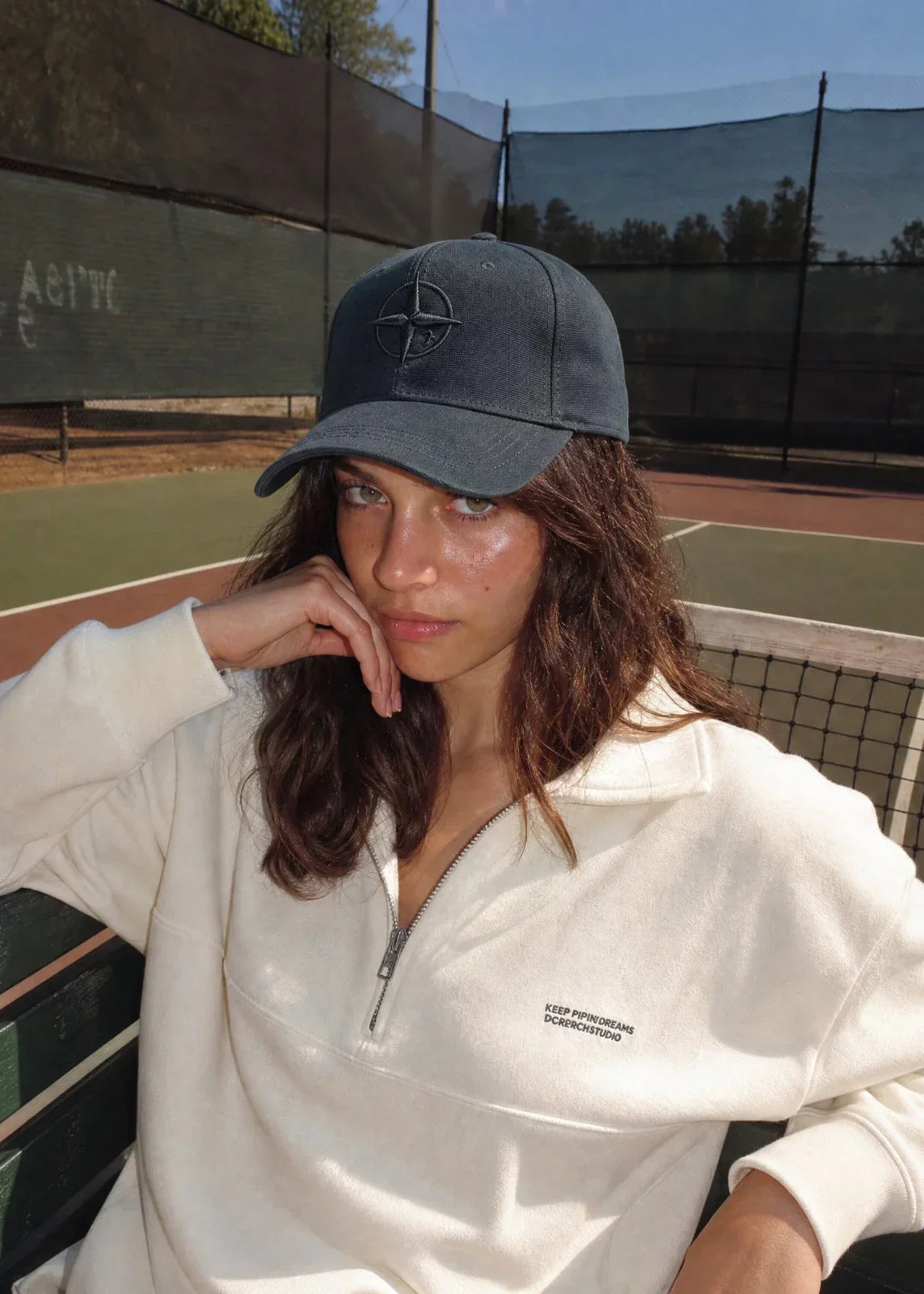 Black X Black Compass Cap - 7elm