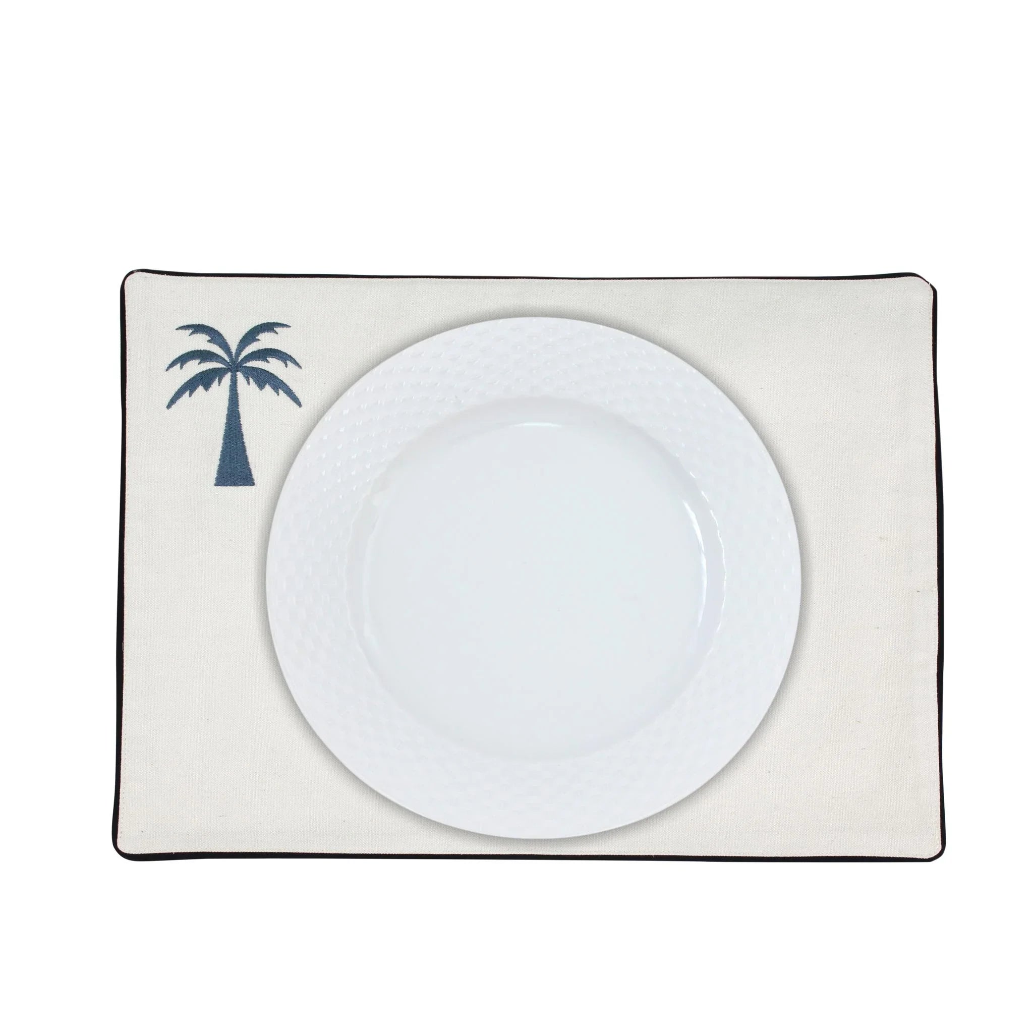 Blue Palm Placemats Set - Ticas