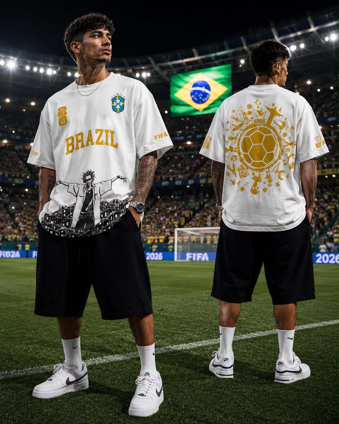 Brazil T-Shirt (White) - Mexici