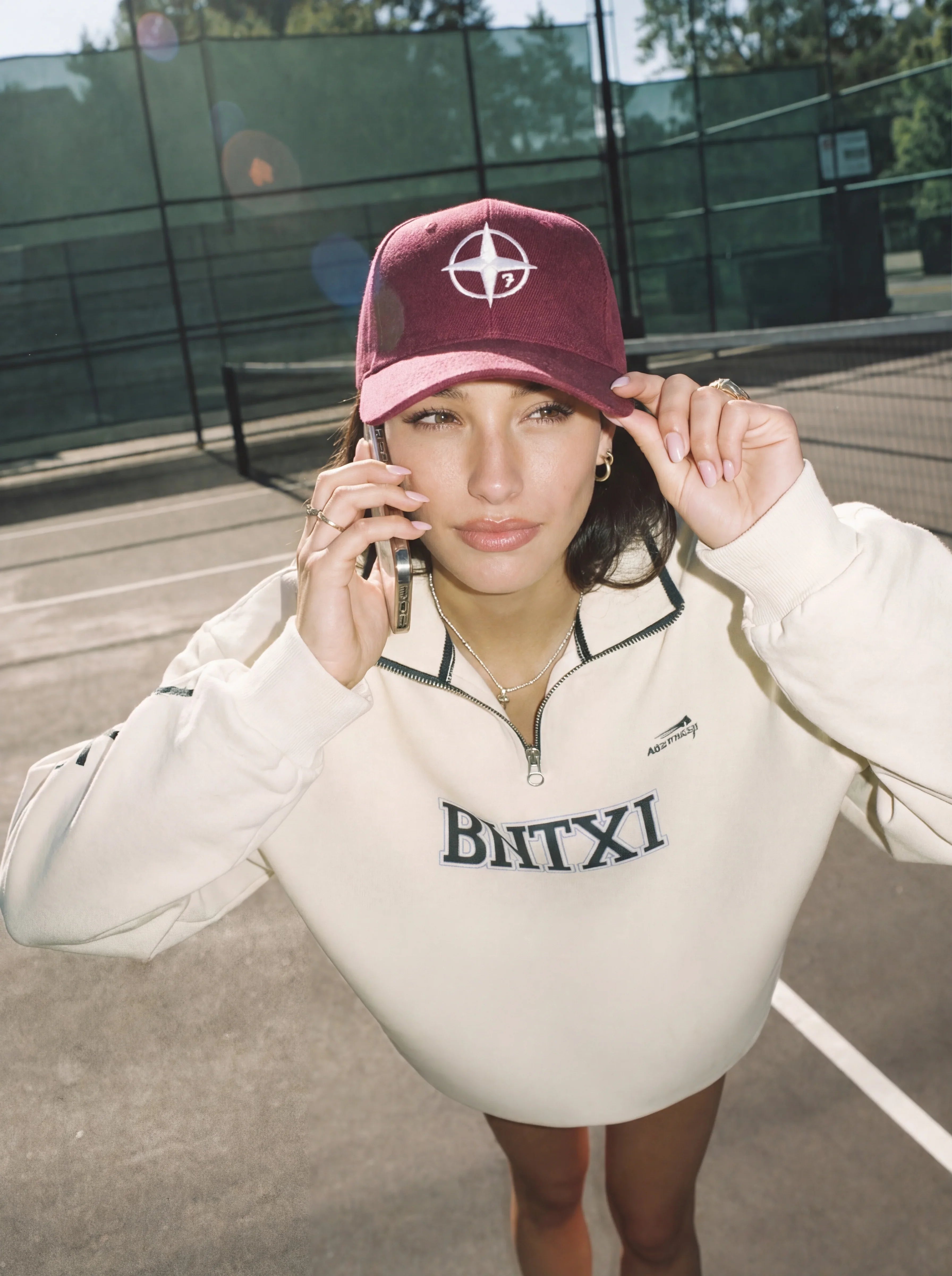 Burgundy Compass Cap - 7elm