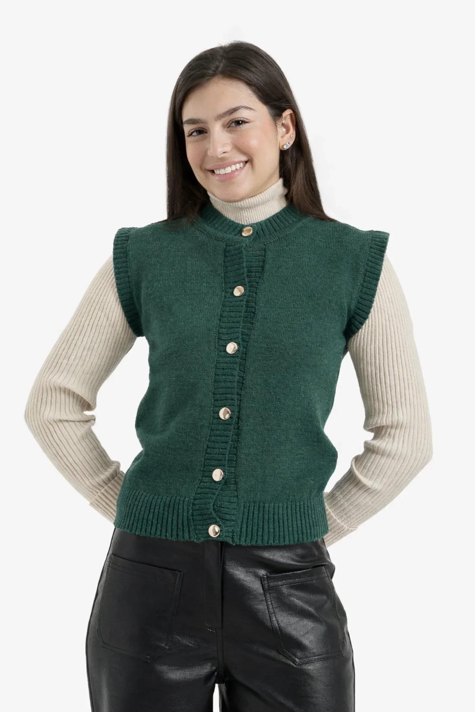 Carina - Button-Front Vest 1