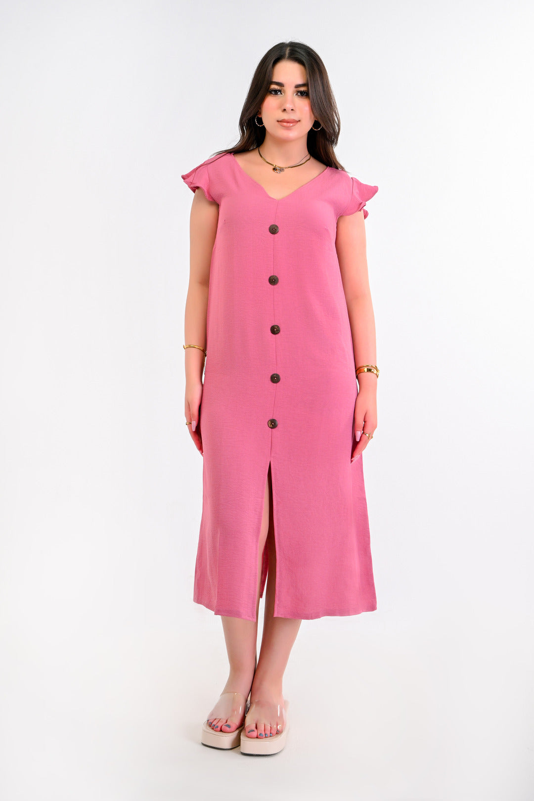 Linen Casual Long Dress - Viva 5