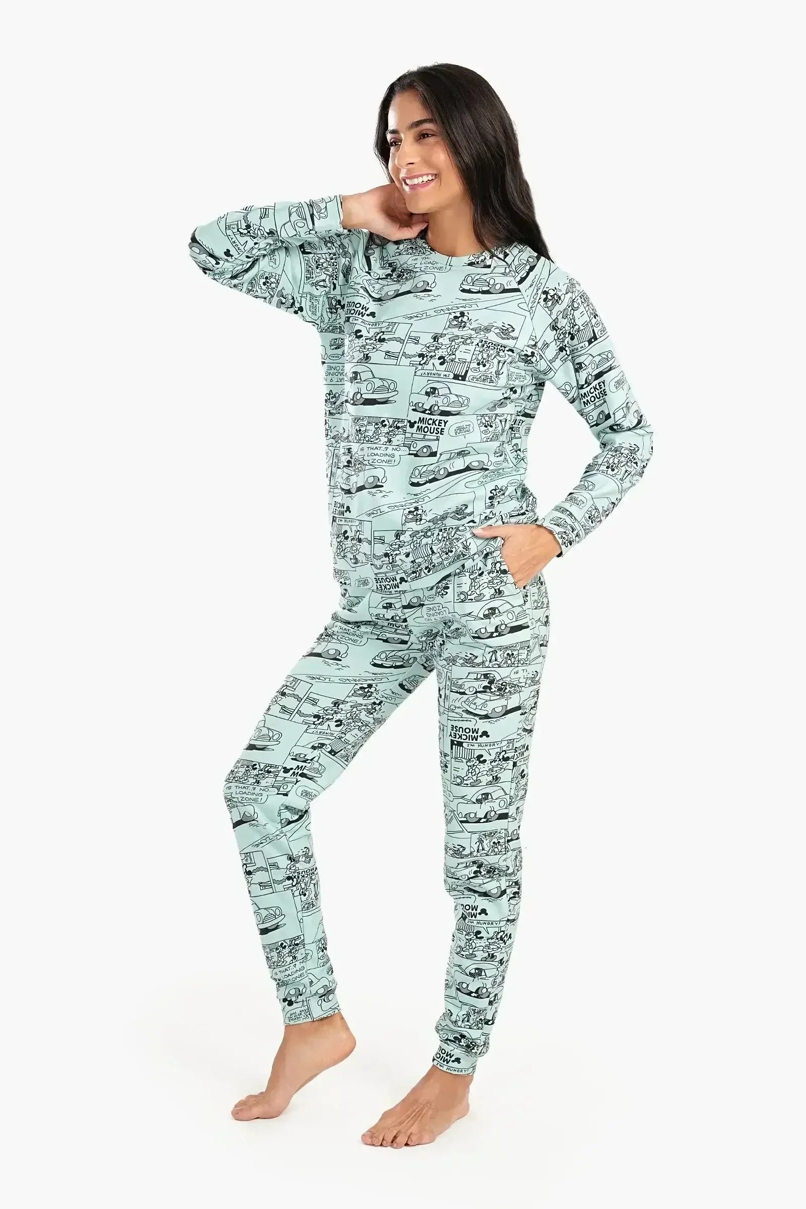 Carina - Mickey Mouse Slim Pyjama Set 2
