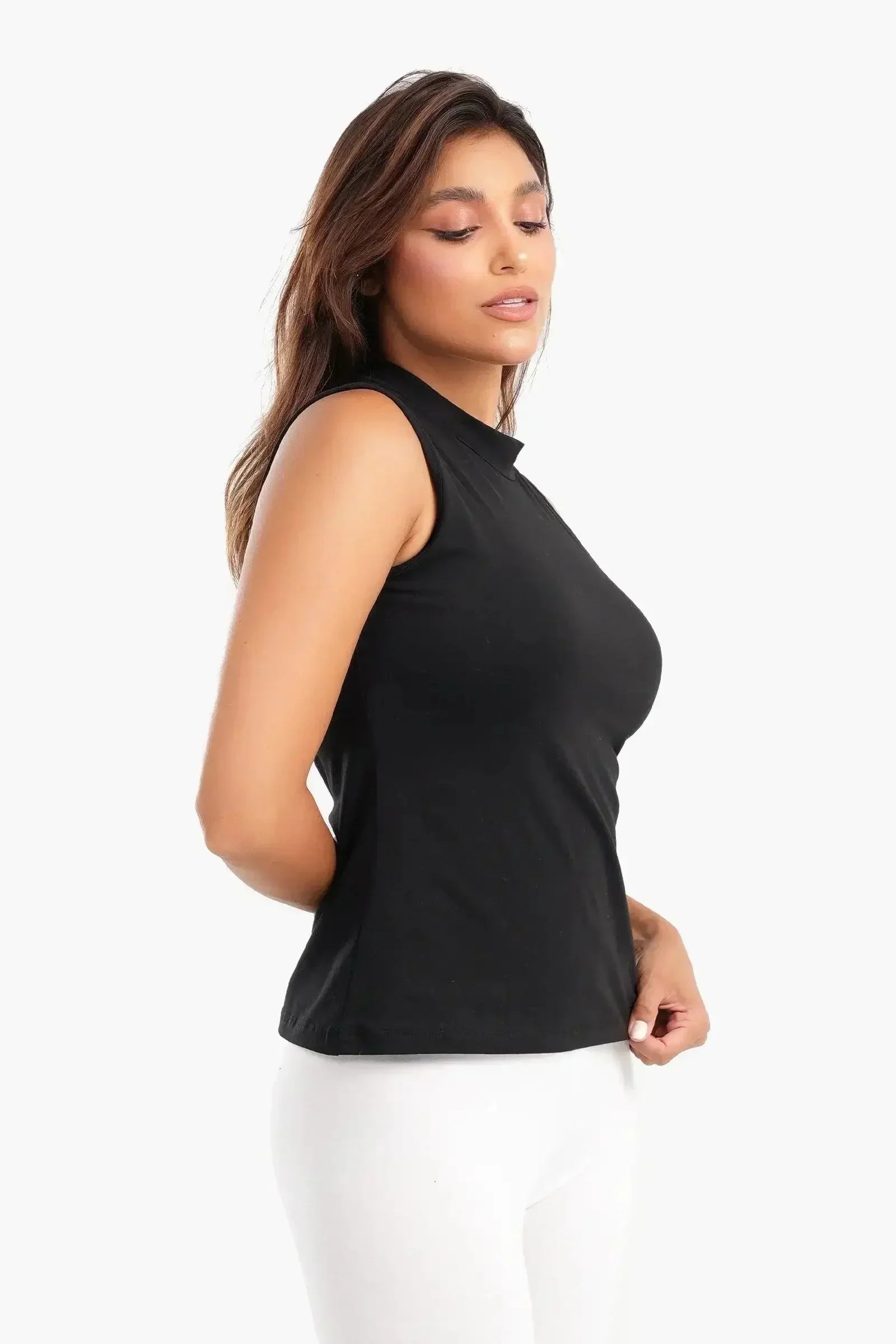 Carina - High Neck Slim Fit Top 3