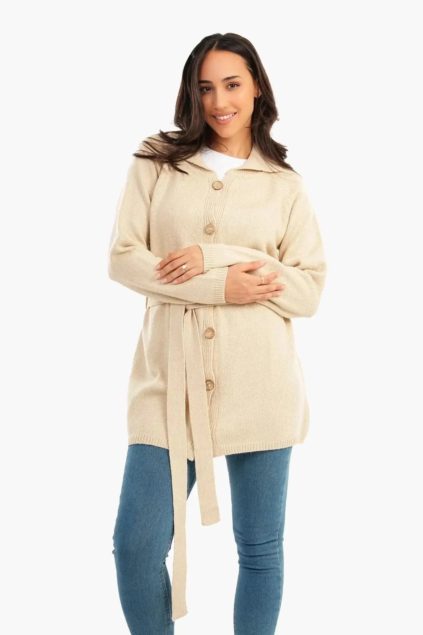 Carina - Knitted Hip Length Cardigan 8