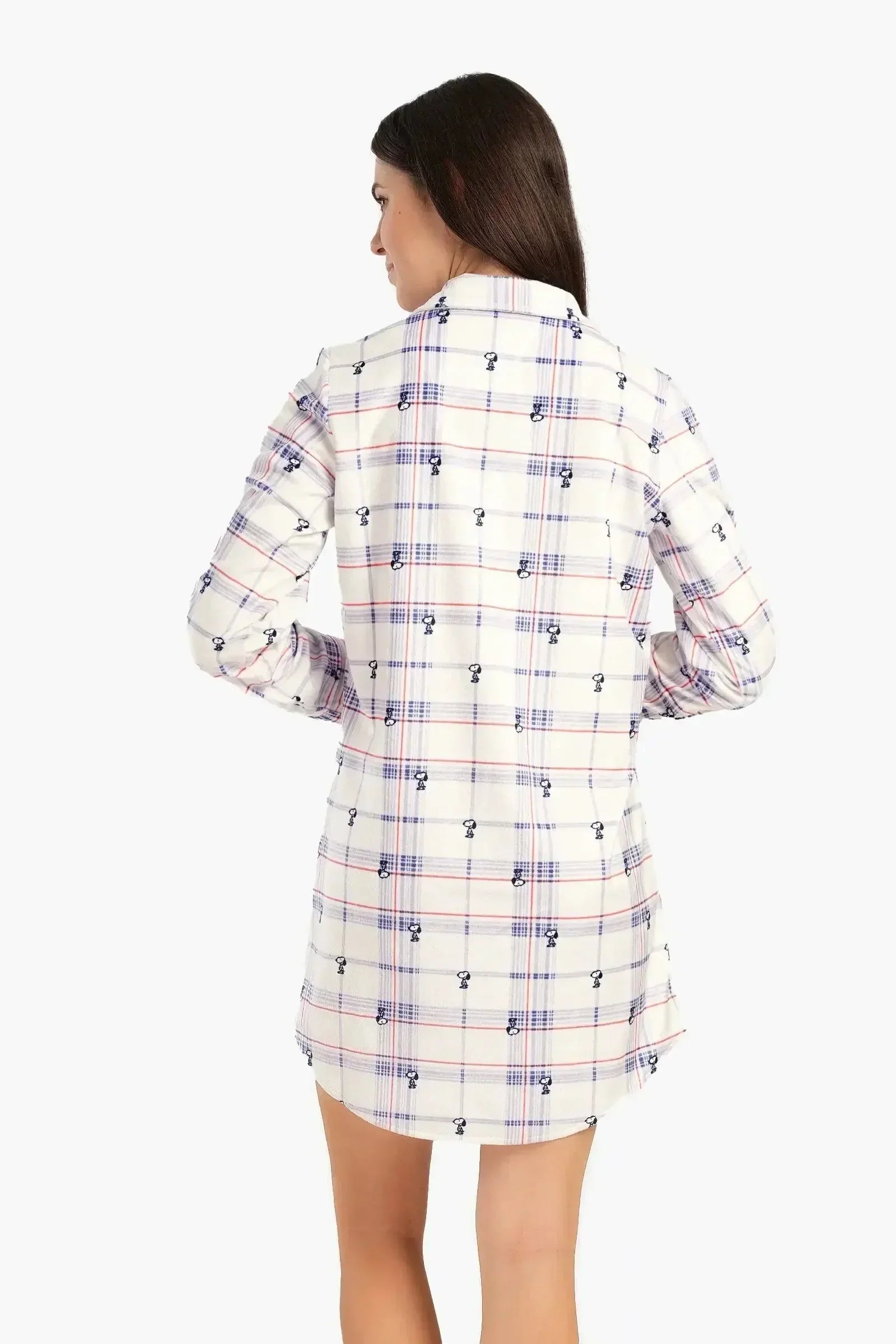 Carina - Checkered Snoopy Night Shirt 3