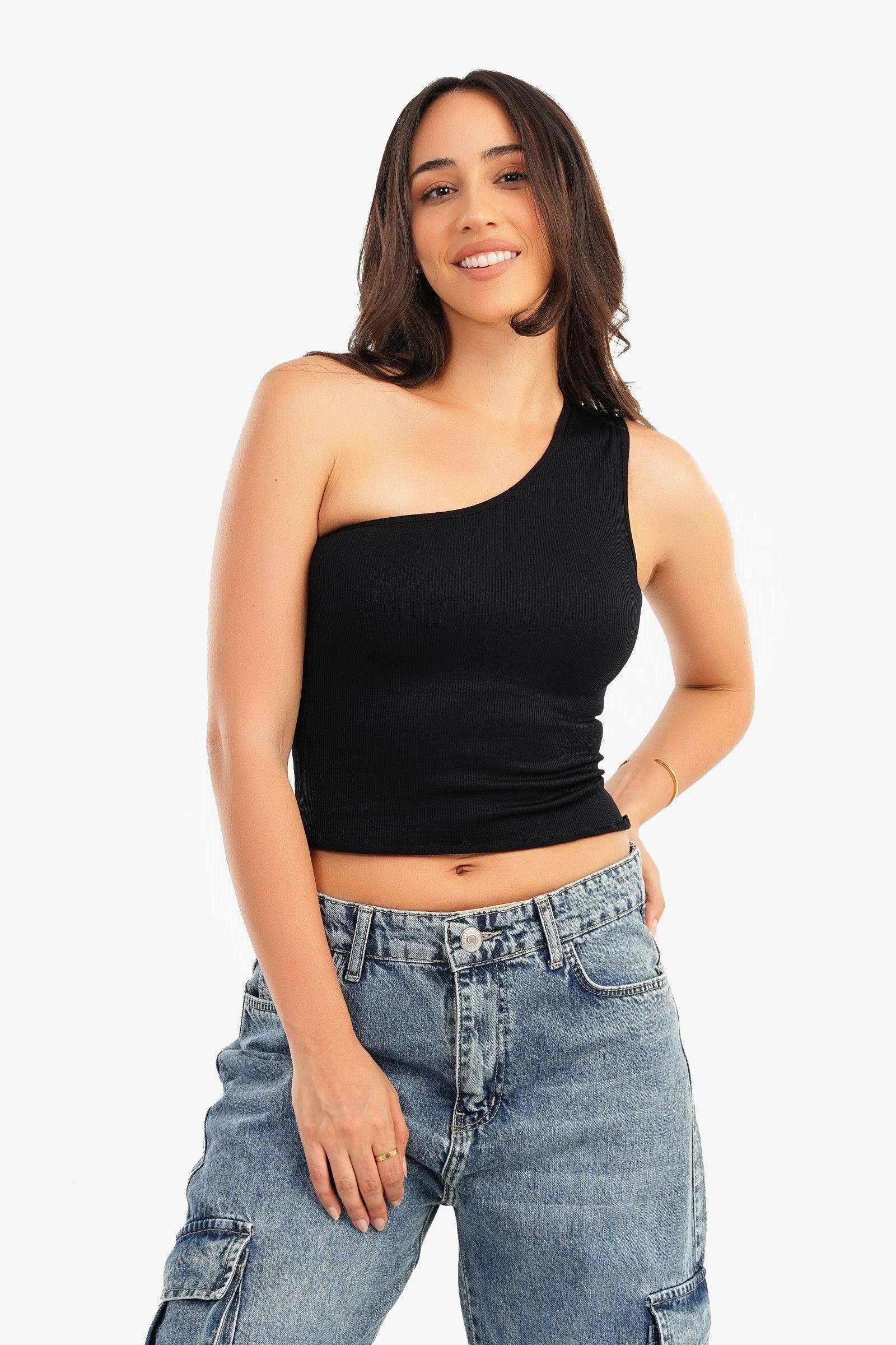 Carina - One Shoulder Cropped Top 1