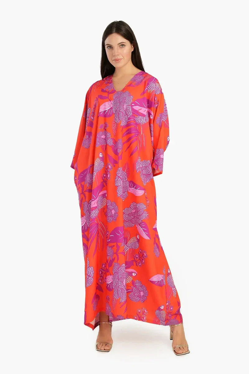 Carina - Floral Poncho Dress 4