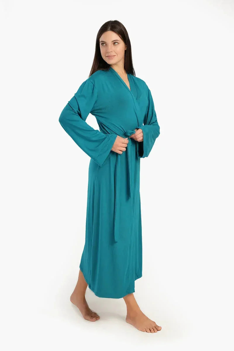 Carina - Long Sleeves Plain Robe 18