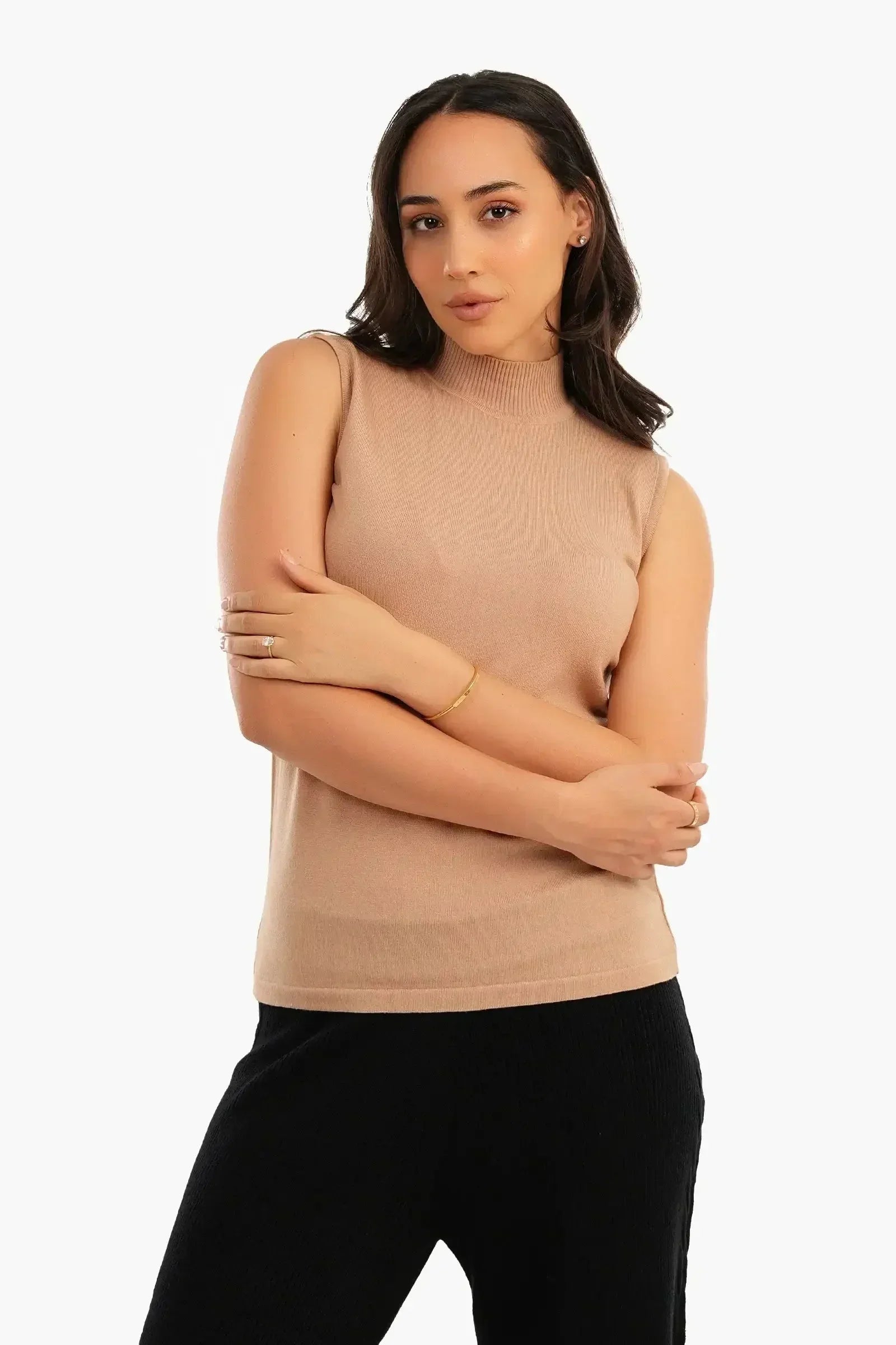 Carina - Sleeveless High Neck Pullover 3