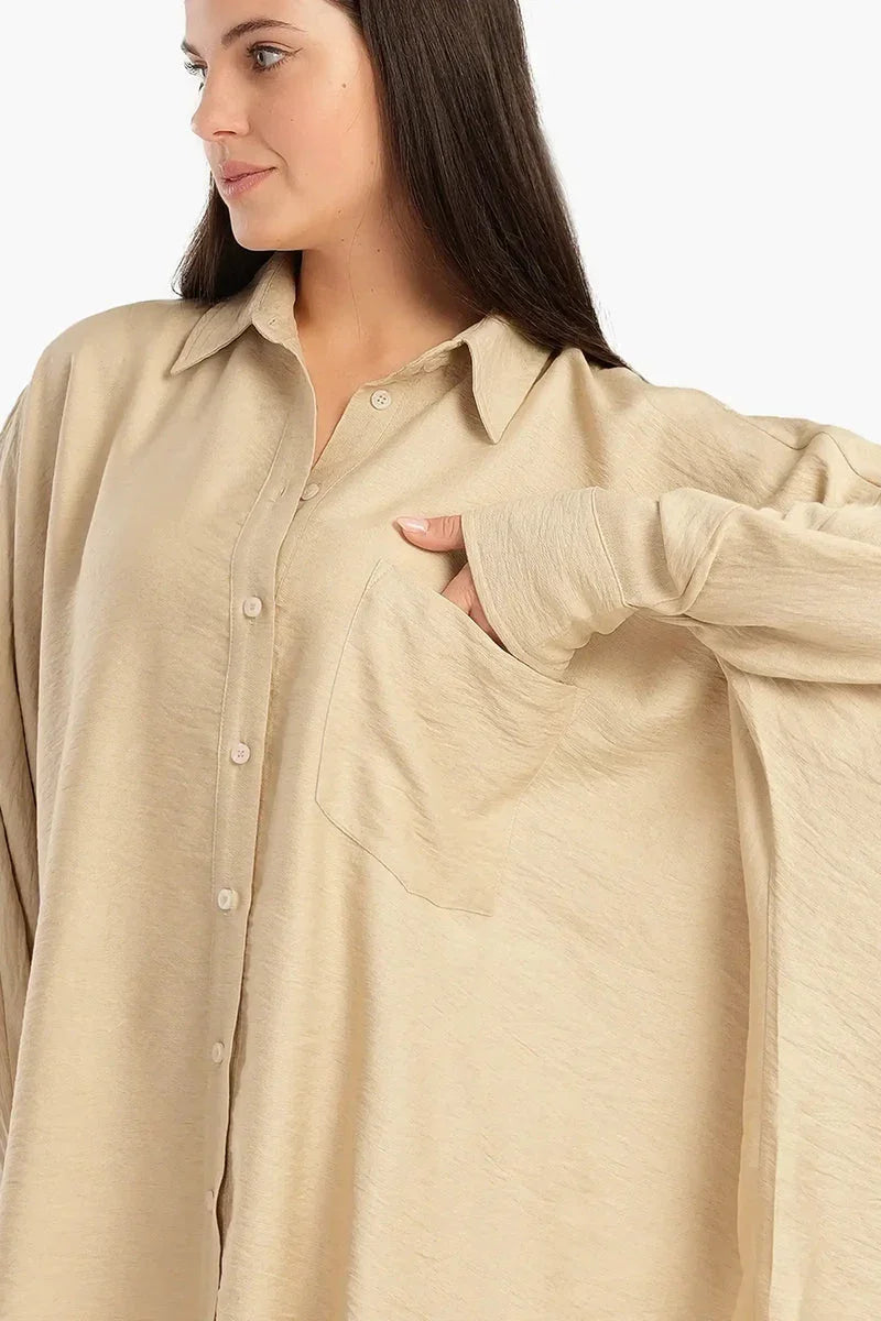 Carina - Oversized Poncho Shirt 11
