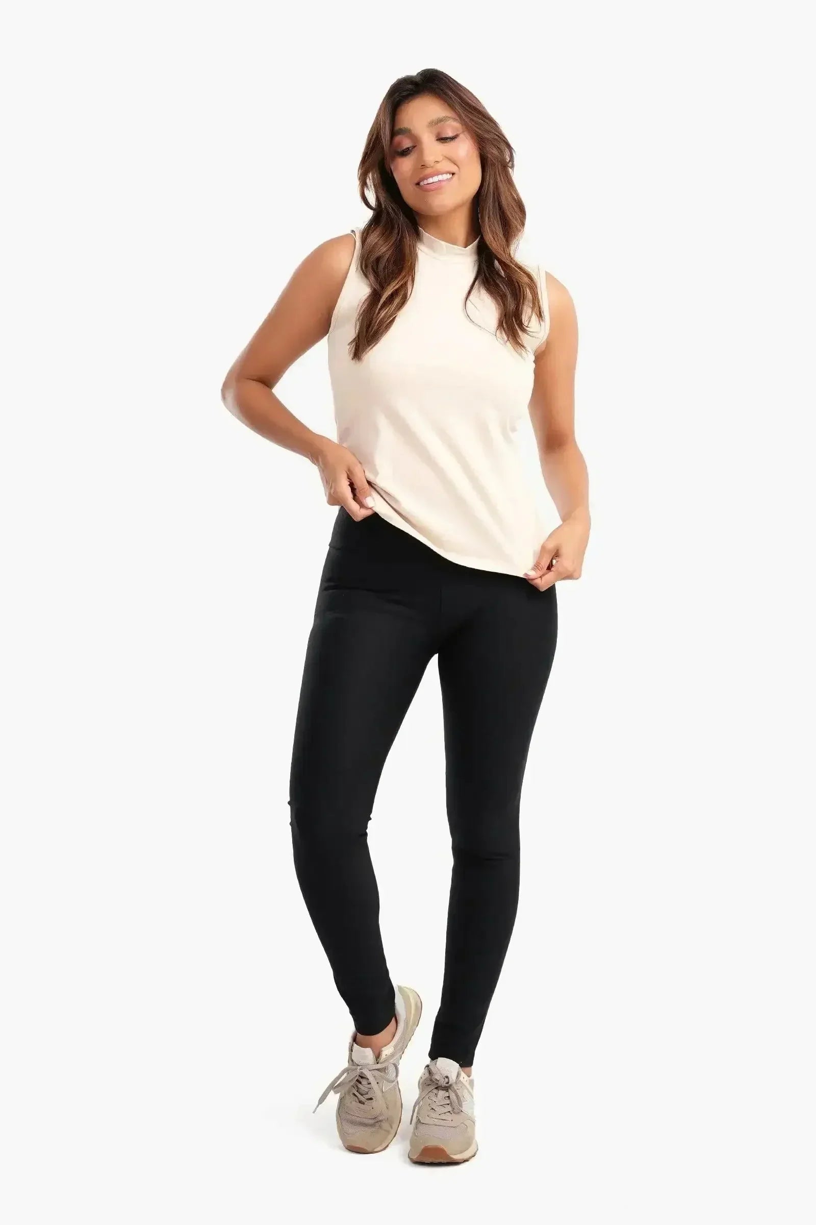 Carina - High Neck Slim Fit Top 1