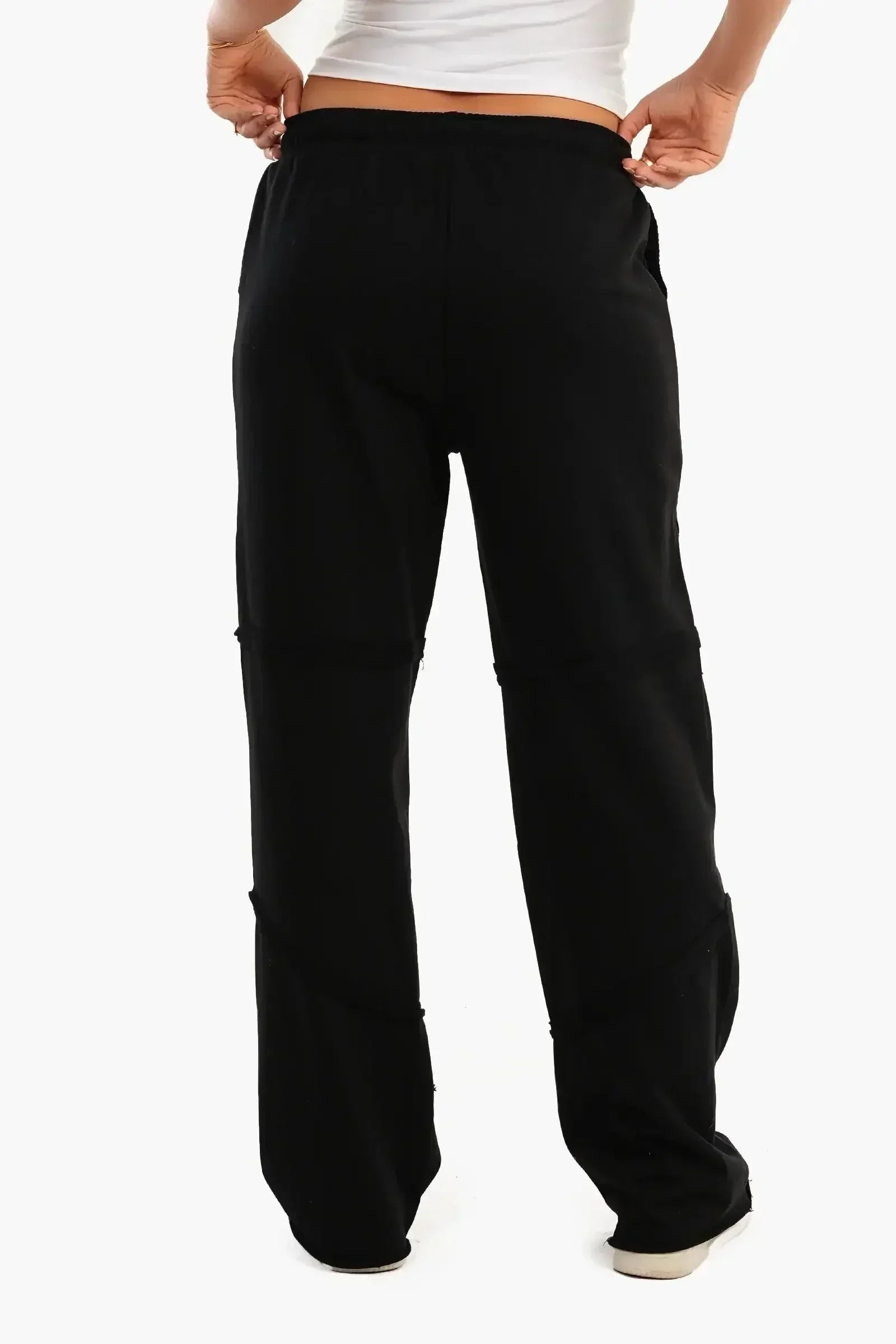 Carina - Black Piping Lounge Pants 3
