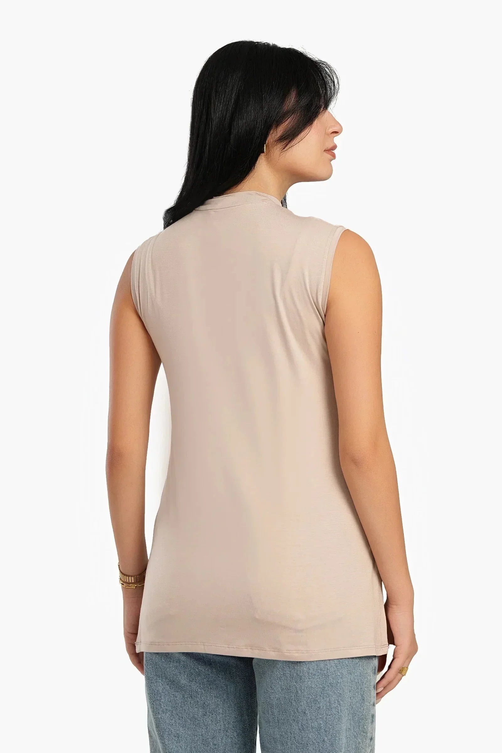 Carina - Sleek Viscose Sleeveless Top 2