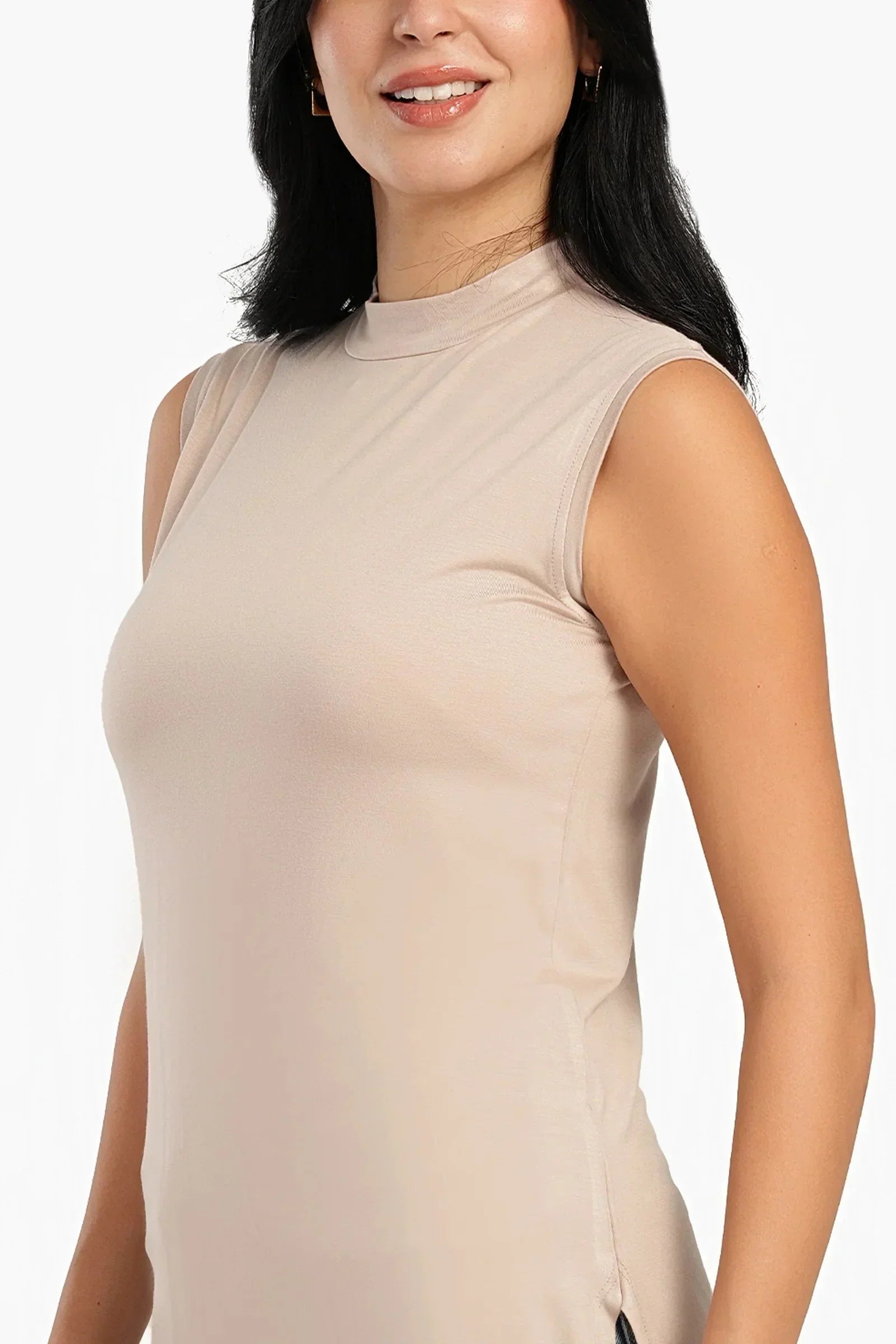 Carina - Sleek Viscose Sleeveless Top 3