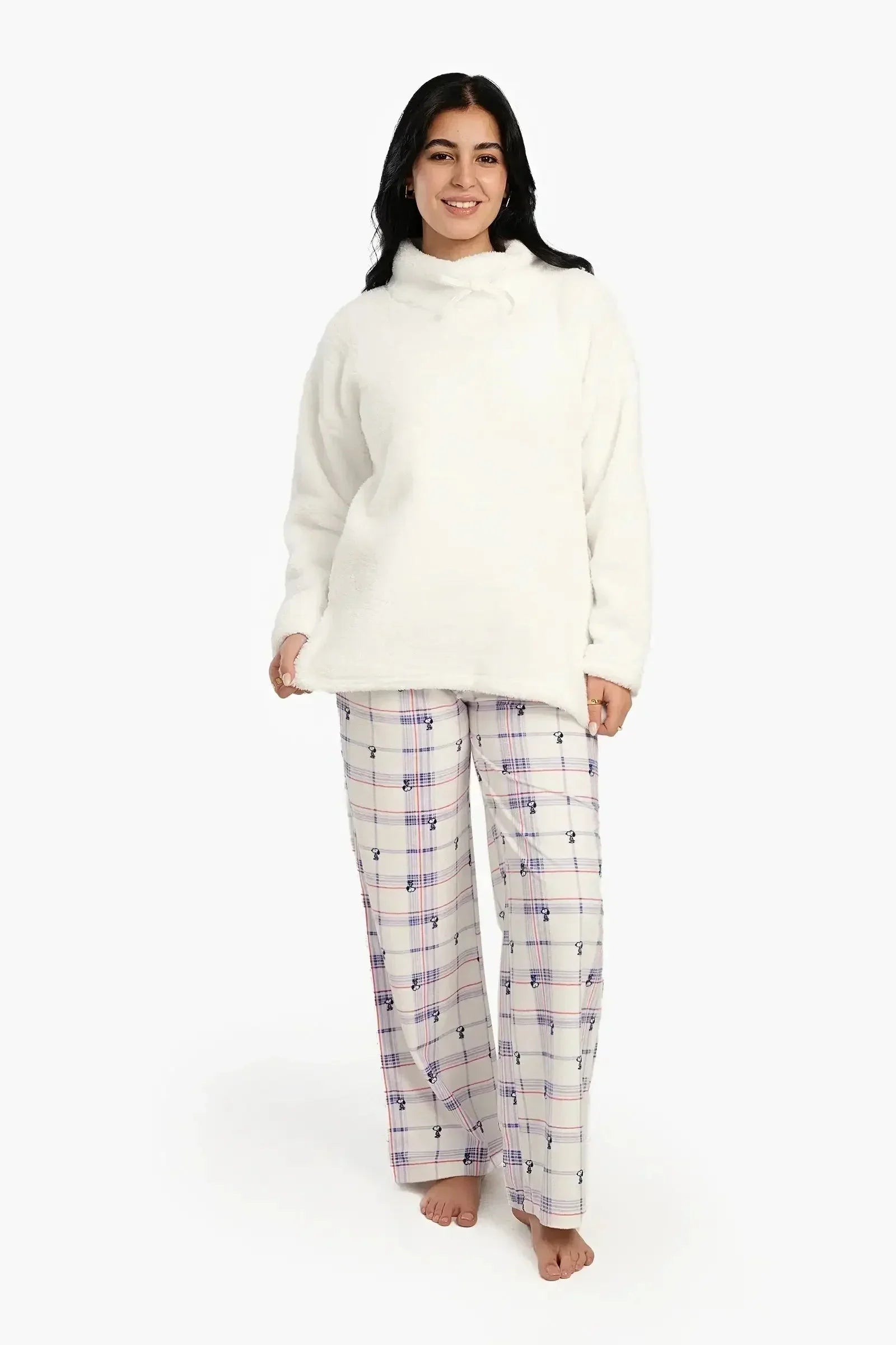 Carina - Snoopy Checkered Pyjama Pants 5