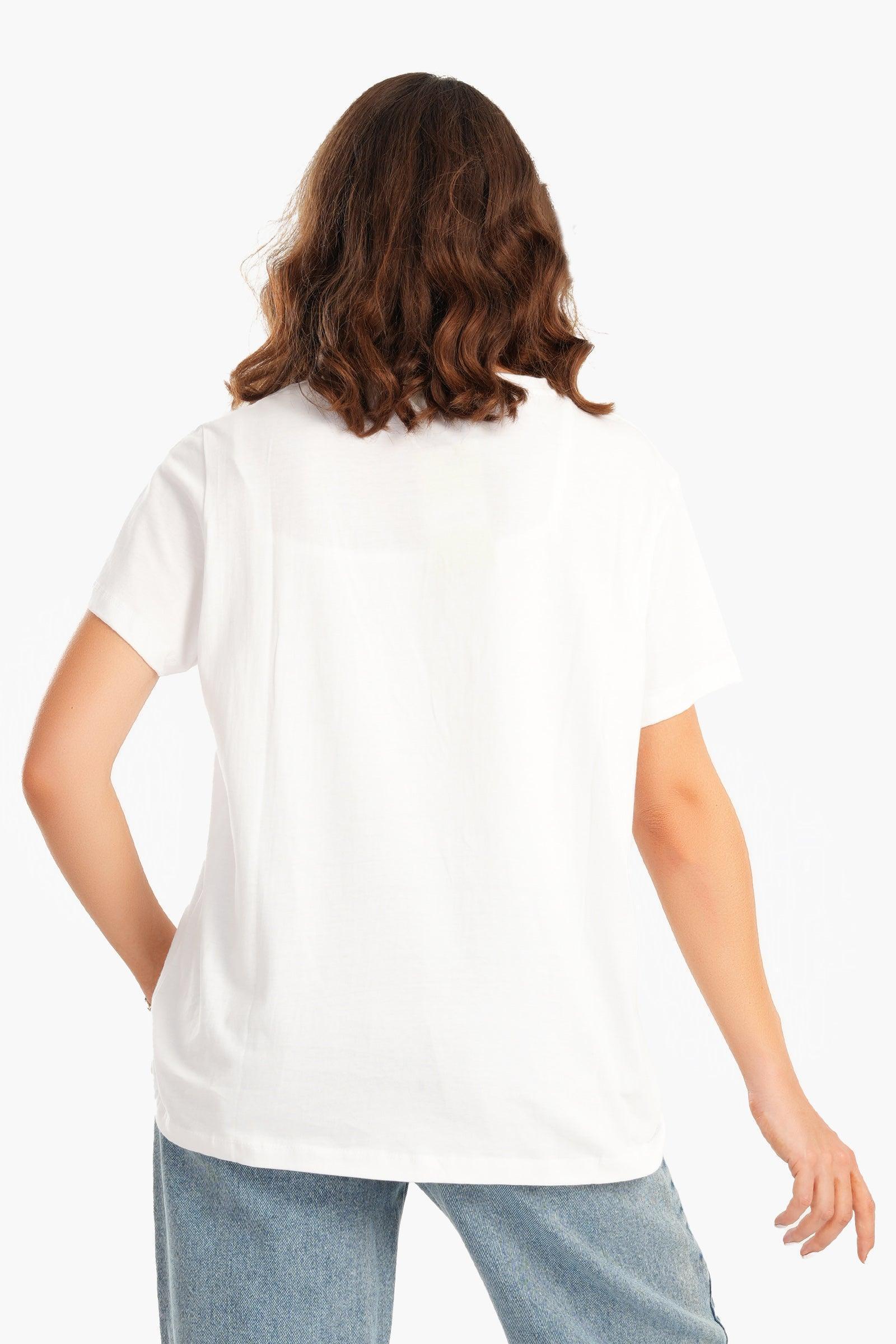 Clue - White Regular Fit T-Shirt 2