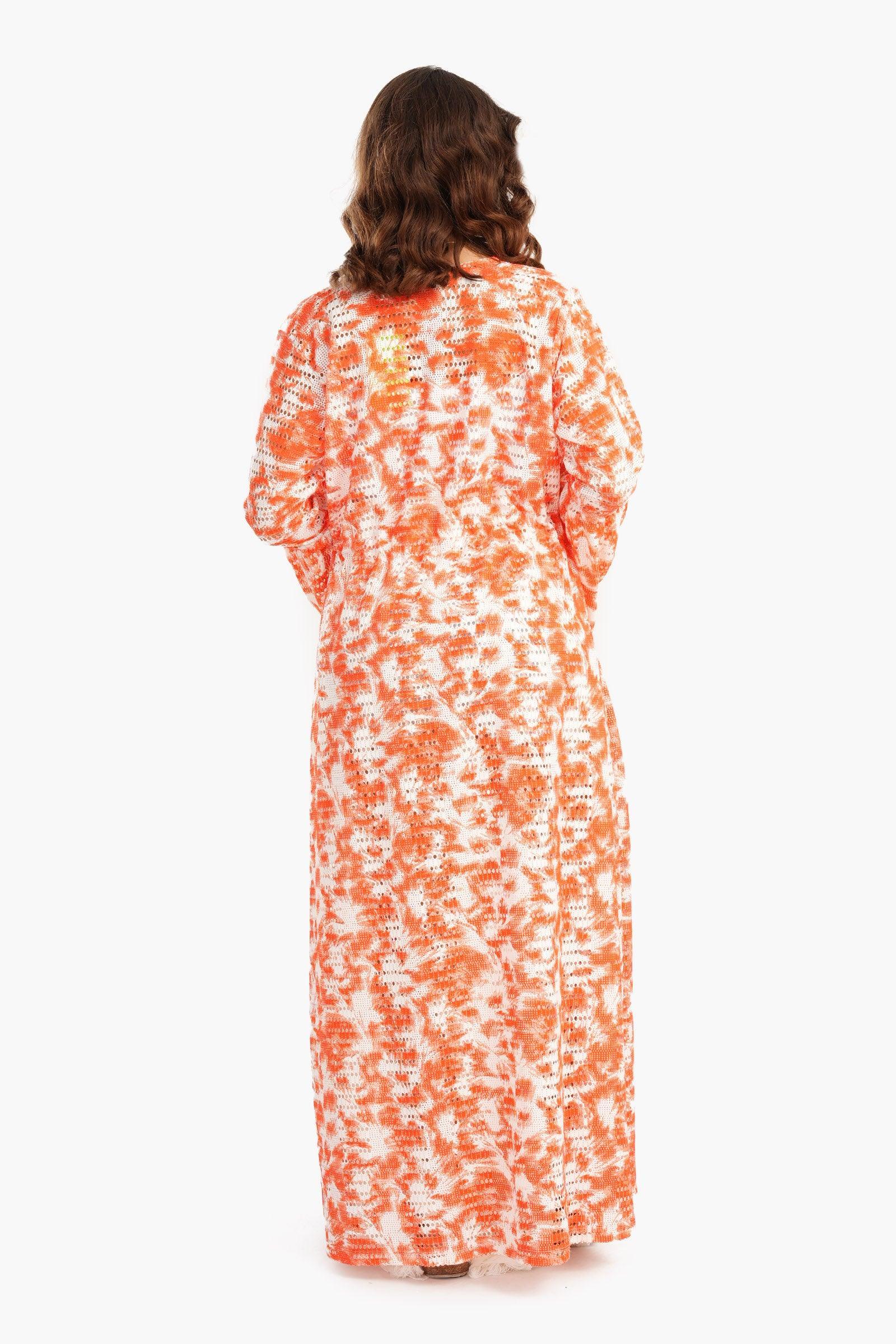 Clue - Fishnet Kimono with Drawstring 2