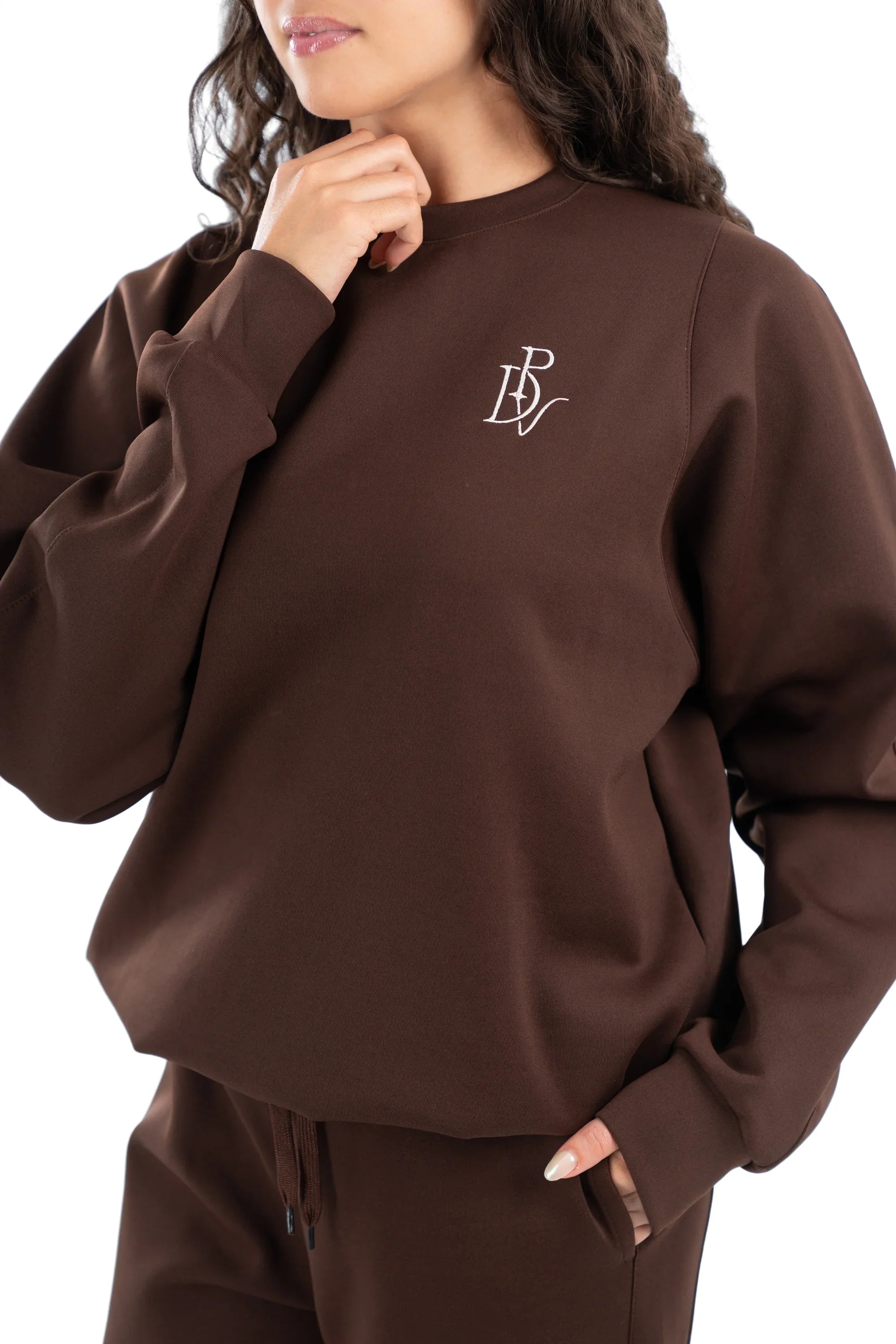 Plein De Vie - Brown Cropped Hoodie 3