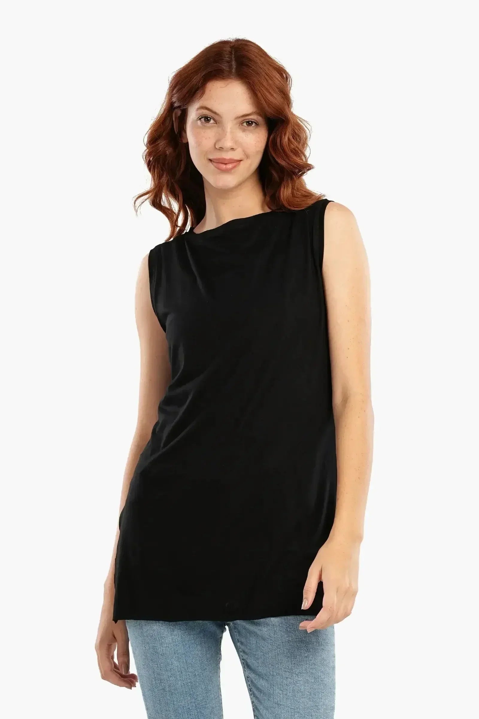 Carina - Relaxed Fit Sleeveless T-Shirt 1