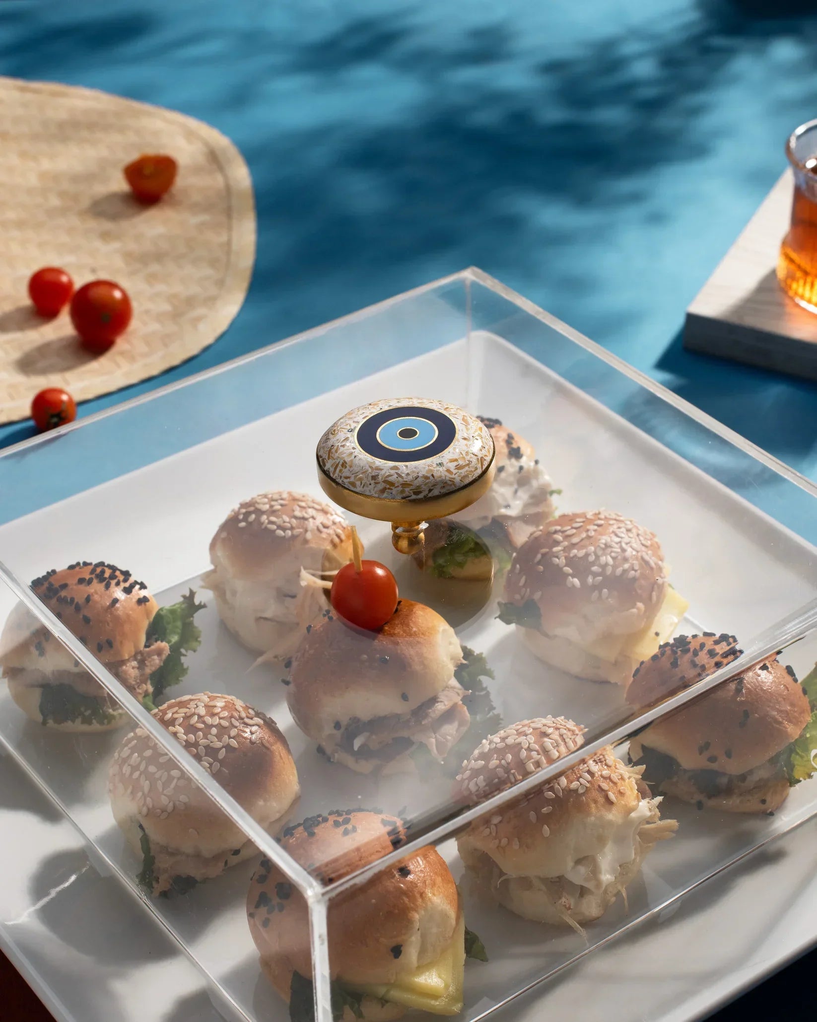 Rechote - Eyeline Squared porcelain serving plate 2 2