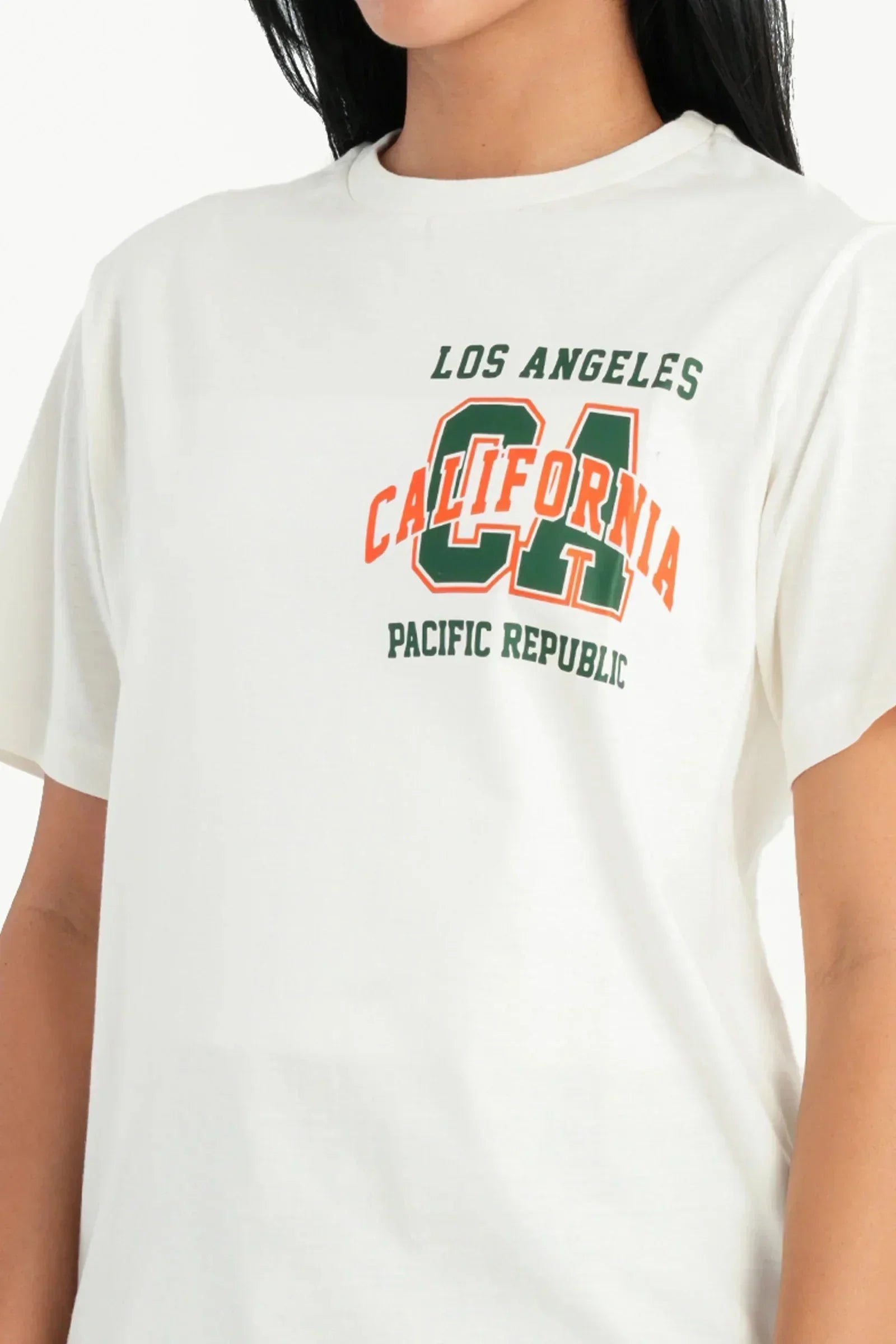 Carina - Cotton Off White T-Shirt 4